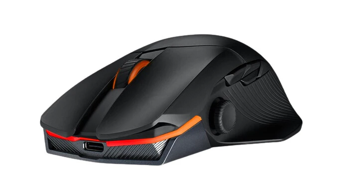 ASUS ROG Chakram X Origin - RF Wireless + Bluetooth + USB Type-A Opto-mechanical Mouse - 36,000 DPI - Image 4