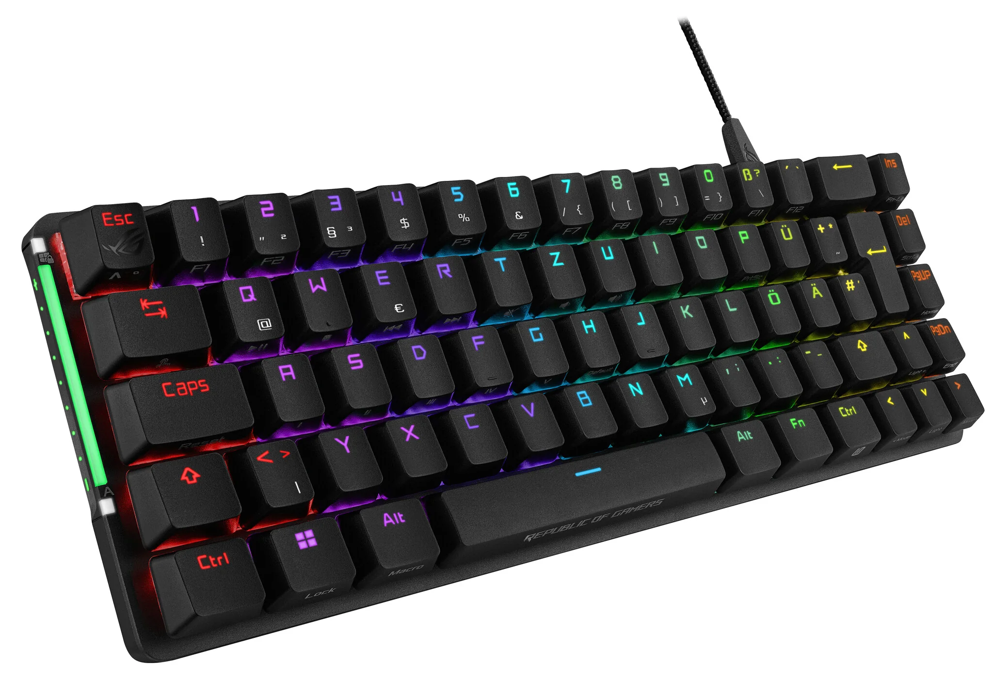 ASUS ROG Falchion Ace - USB Wired Mechanical RGB Keyboard in Black (QWERTZ German) - Image 2
