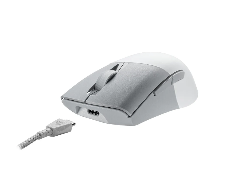 ASUS ROG Keris Wireless AimPoint - RF Wireless + Bluetooth + USB Type-C Optical Mouse - 36,000 DPI - Image 4