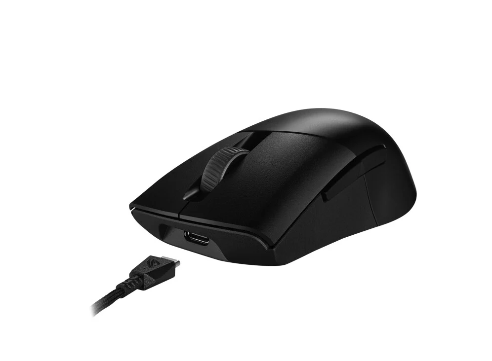 ASUS ROG Keris Wireless AimPoint - RF Wireless + Bluetooth + USB Type-C Optical Mouse - 36,000 DPI - Image 3