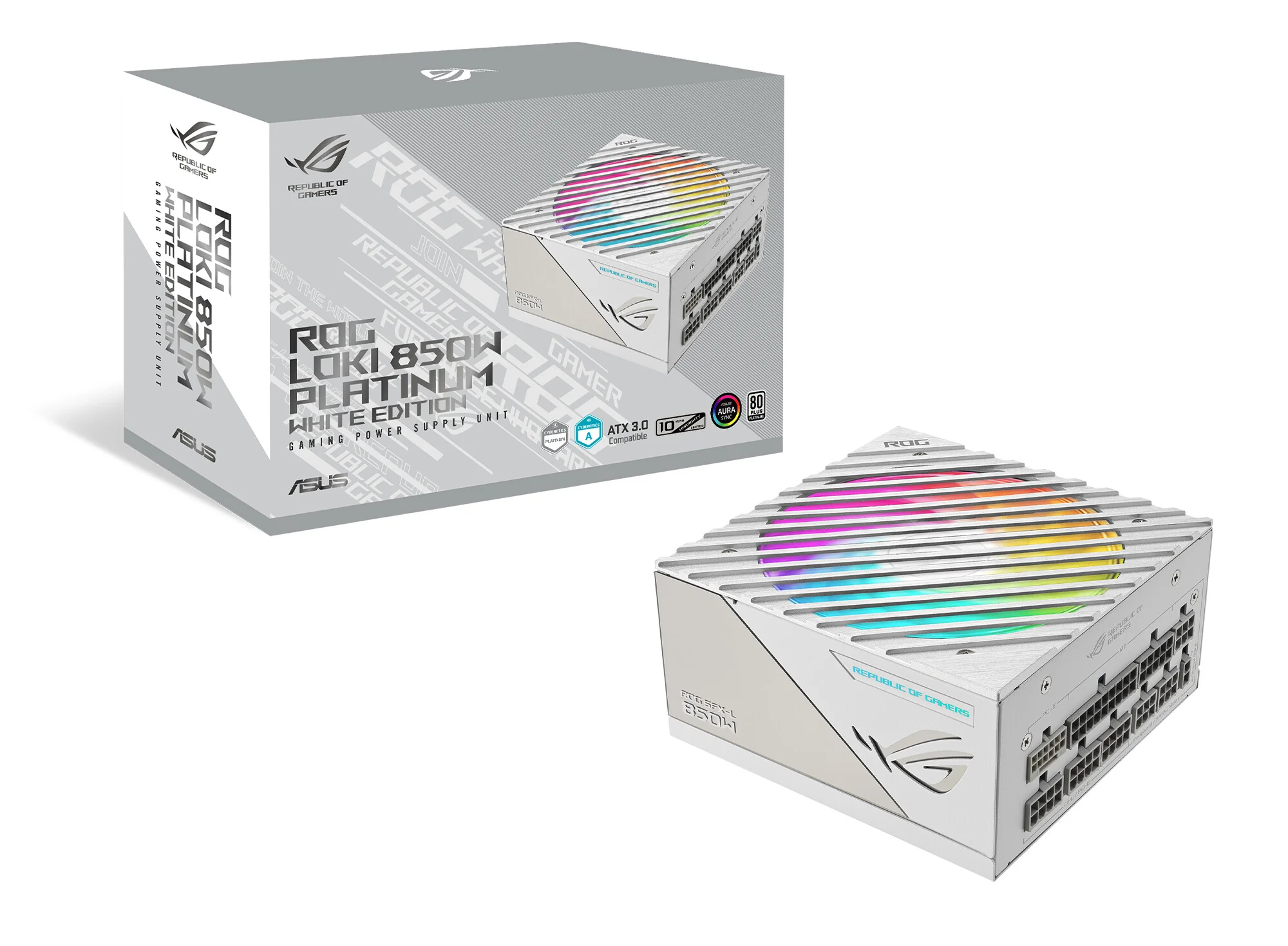 ASUS ROG Loki SFX-L - 850W 80+ Platinum II Fully Modular Power Supply Unit in White - Image 12