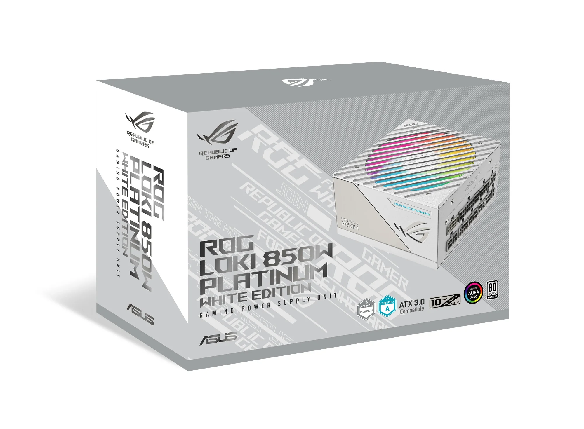 ASUS ROG Loki SFX-L - 850W 80+ Platinum II Fully Modular Power Supply Unit in White - Image 2