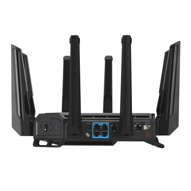 ASUS ROG Rapture GT-BE98 - 10 Gigabit Ethernet Quad-band (2.4 GHz / 5 GHz-1 / 5 GHz-2 / 6 GHz) Router - Image 3