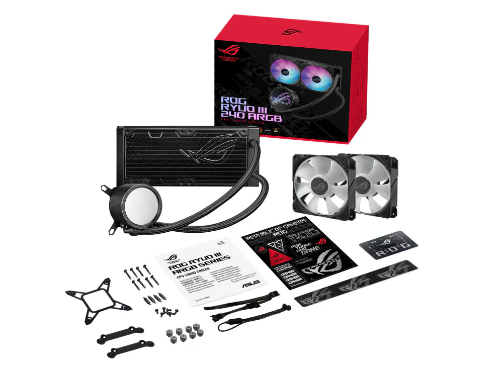 ASUS ROG Ryuo III 240 ARGB - Processor Liquid Cooling Kit in Black - 120mm - Image 7