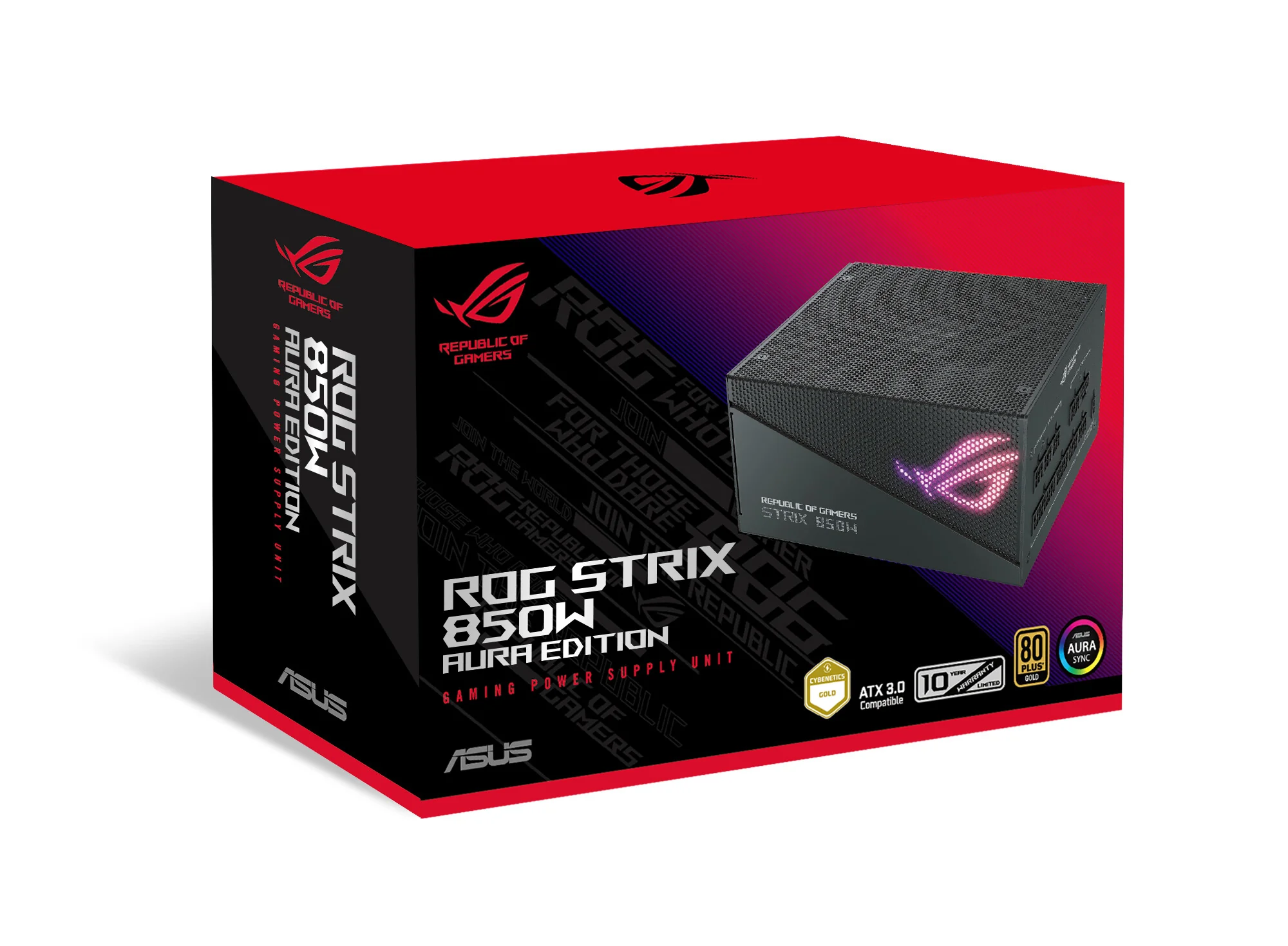 ASUS ROG Strix "Aura Edition" - 850W 80+ Gold Fully Modular Power Supply Unit - Image 11