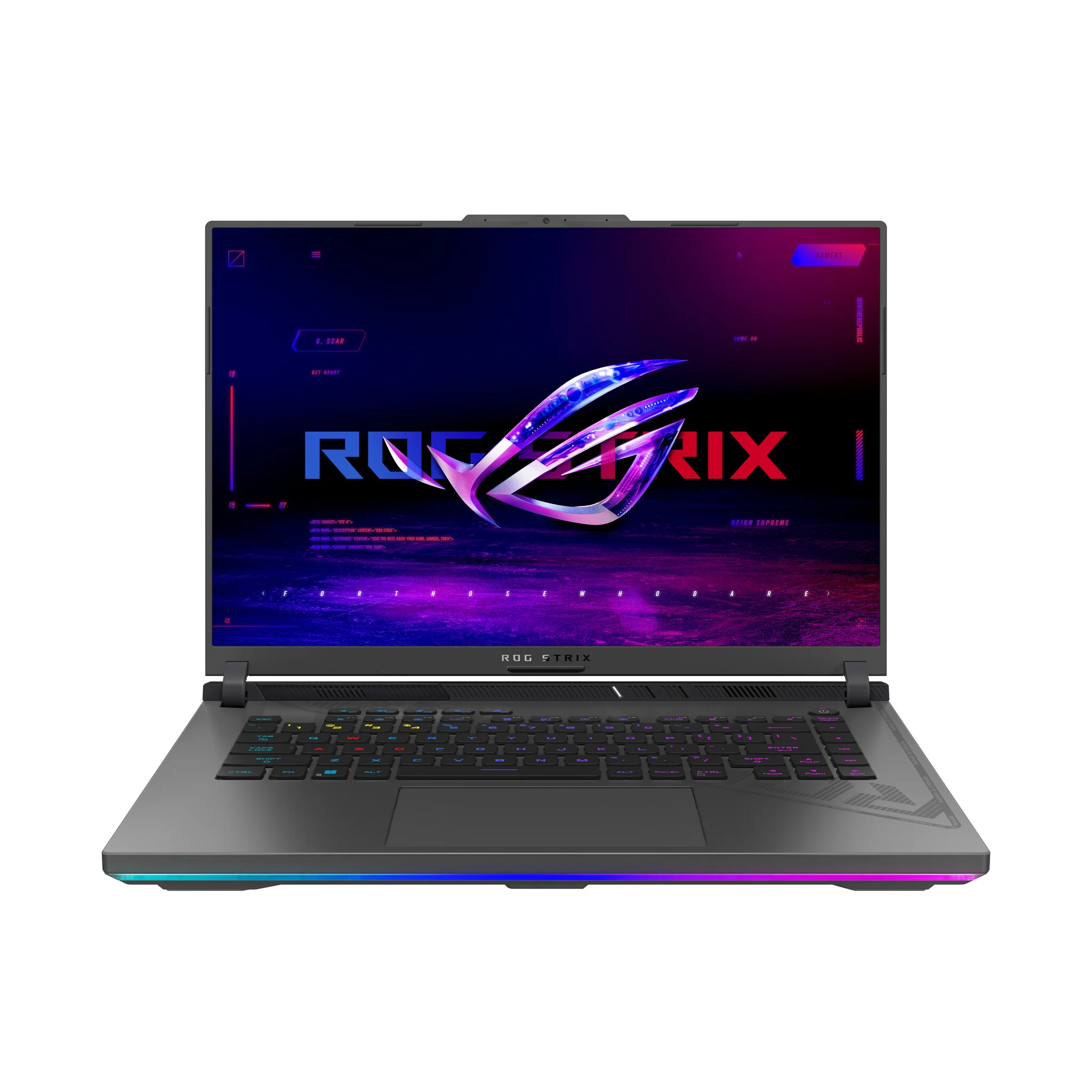 ASUS ROG Strix G16 Laptop - 40.6 cm (16") - Intel® Core™ i7-13650HX - 16 GB DDR5-SDRAM - 512 GB SSD - NVIDIA GeForce RTX 4060 - Wi-Fi 6E - Windows 11 Home - Black / Grey - Image 2