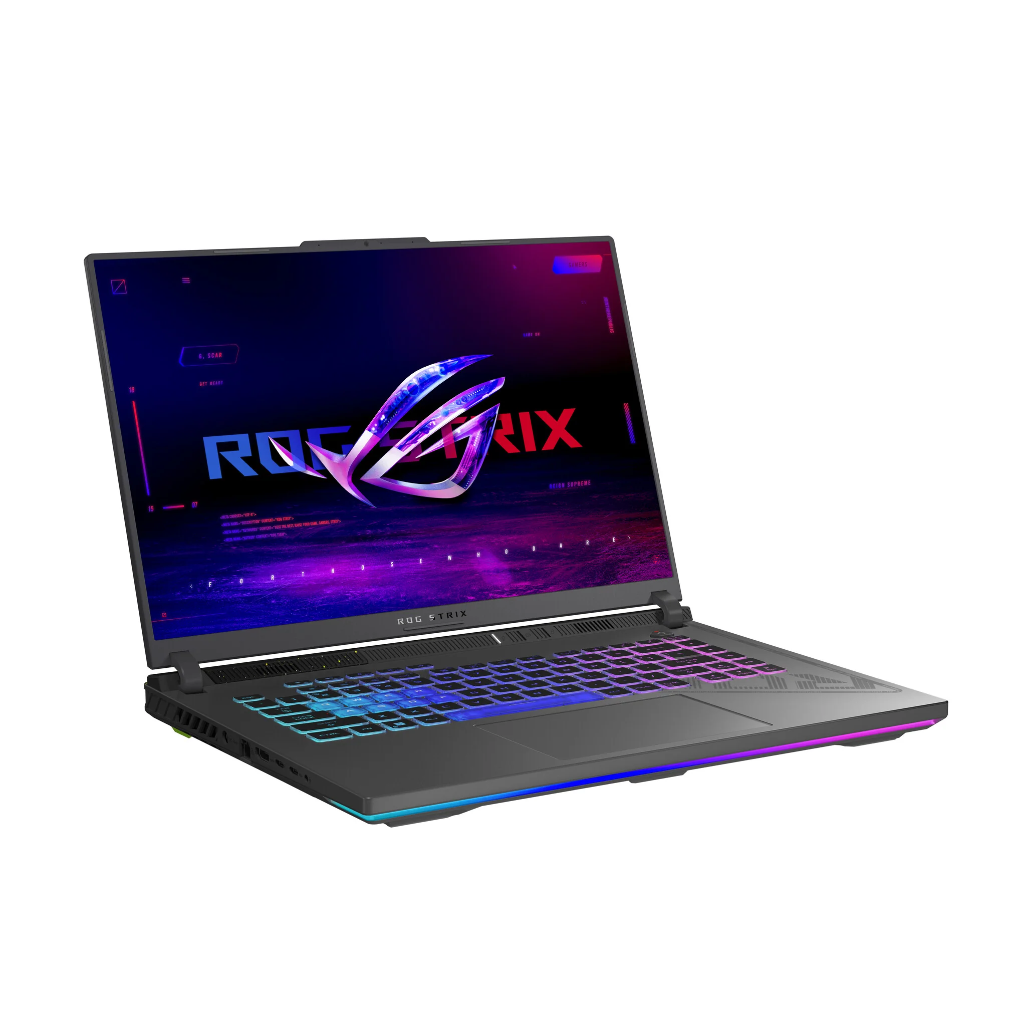 ASUS ROG Strix G16 Laptop - 40.6 cm (16") - Intel® Core™ i7-13650HX - 16 GB DDR5-SDRAM - 1 TB SSD - NVIDIA GeForce RTX 4060 - Wi-Fi 6E - Windows 11 Home - Black / Grey - Image 2