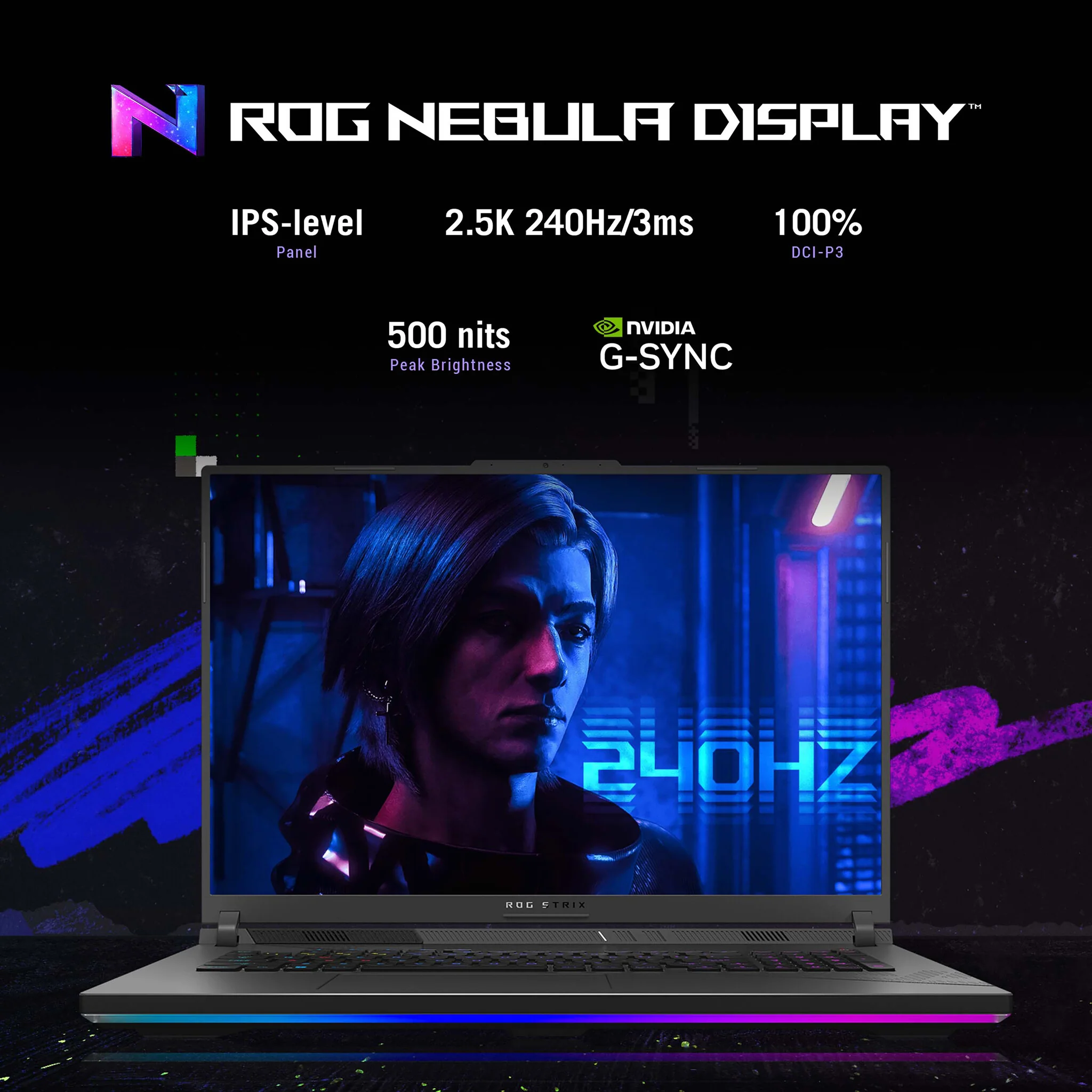 ASUS ROG Strix G16 Laptop - 40.6 cm (16") - Intel® Core™ i9-13980HX - 16 GB DDR5-SDRAM - 1 TB SSD NVIDIA - GeForce RTX 4080 - Wi-Fi 6E - Windows 11 Home - Grey - Image 8