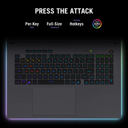 ASUS ROG Strix G18 Laptop - 45.7 cm (18") - Intel Core Ultra 9 275HX - 16 GB DDR5-SDRAM - 1 TB SSD - NVIDIA GeForce RTX 5070 - Wi-Fi 7 - Windows 11 Home - Eclipse Grey - Image 14