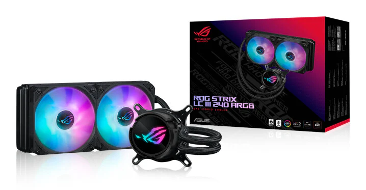 ASUS ROG Strix LC III 240 ARGB - Liquid Processor Cooler in Black - 240mm - Image 7