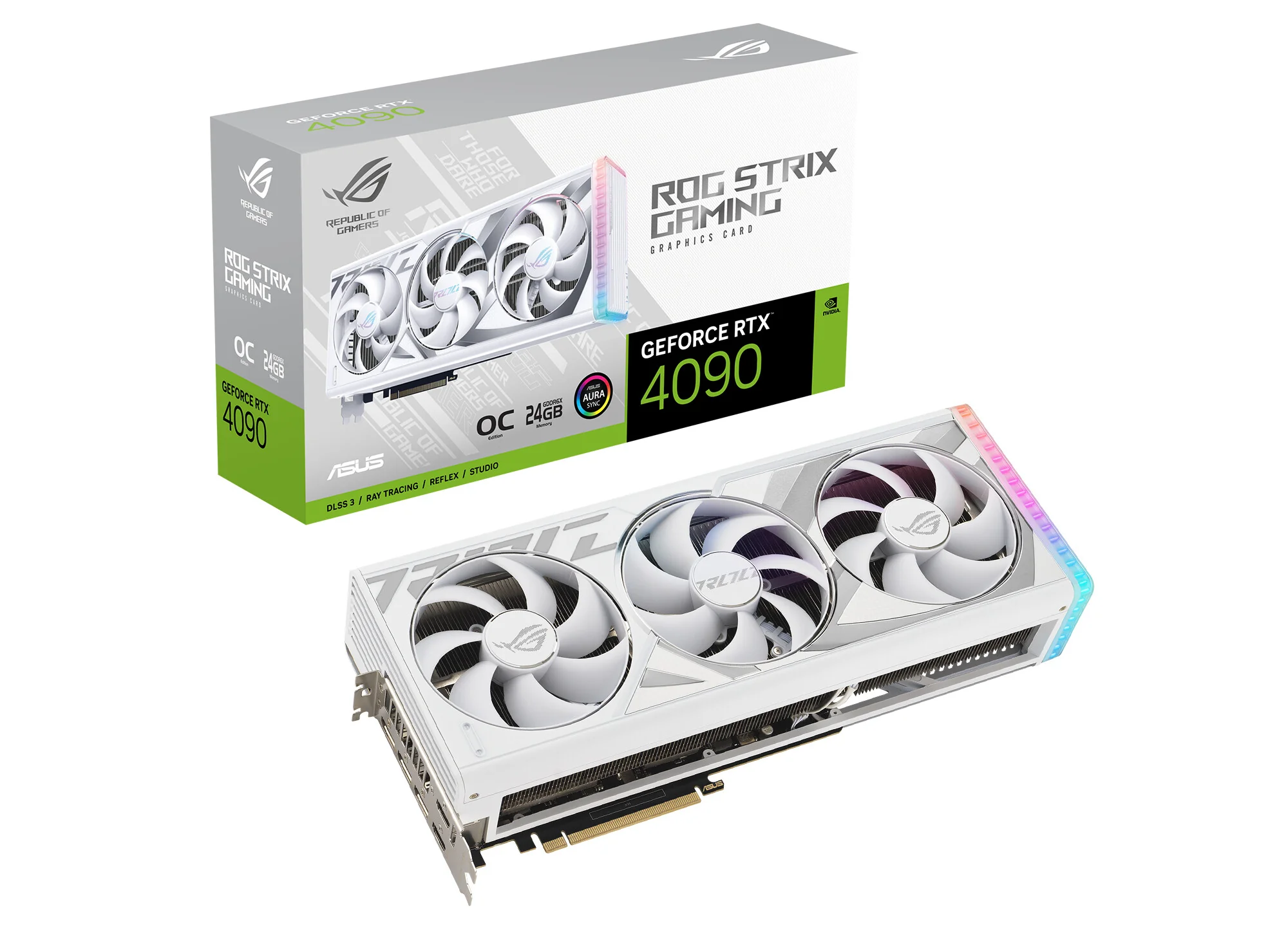 ASUS ROG STRIX GAMING OC "White Edition" - NVIDIA 24 GB GDDR6X GeForce RTX 4090 graphics card