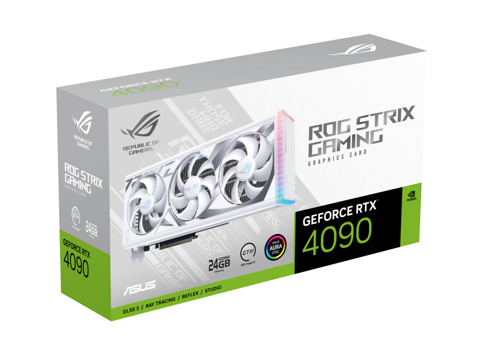 ASUS ROG STRIX GAMING WHITE - NVIDIA 24 GB GDDR6X GeForce RTX 4090 graphics card - Image 3
