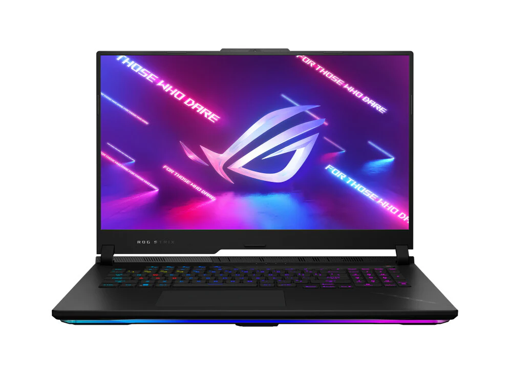 ASUS ROG Strix SCAR 17 Laptop - 43.9 cm (17.3") - AMD Ryzen™ 9 7945HX - 32 GB DDR5-SDRAM - 1 TB SSD - NVIDIA GeForce RTX 4080 - Wi-Fi 6E - Windows 11 Home - Black