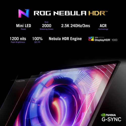 ASUS ROG Strix SCAR 18 Laptop - 45.7 cm (18") - Intel Core Ultra 9 275HX - 32 GB DDR5-SDRAM - 2 TB SSD - NVIDIA GeForce RTX 5080 - Wi-Fi 7 - Windows 11 Home - Black - Image 8
