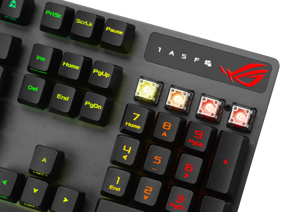 ASUS ROG Strix SCOPE RX - USB Wired RGB Mechanical Keyboard in Black (QWERTY UK) - Image 3