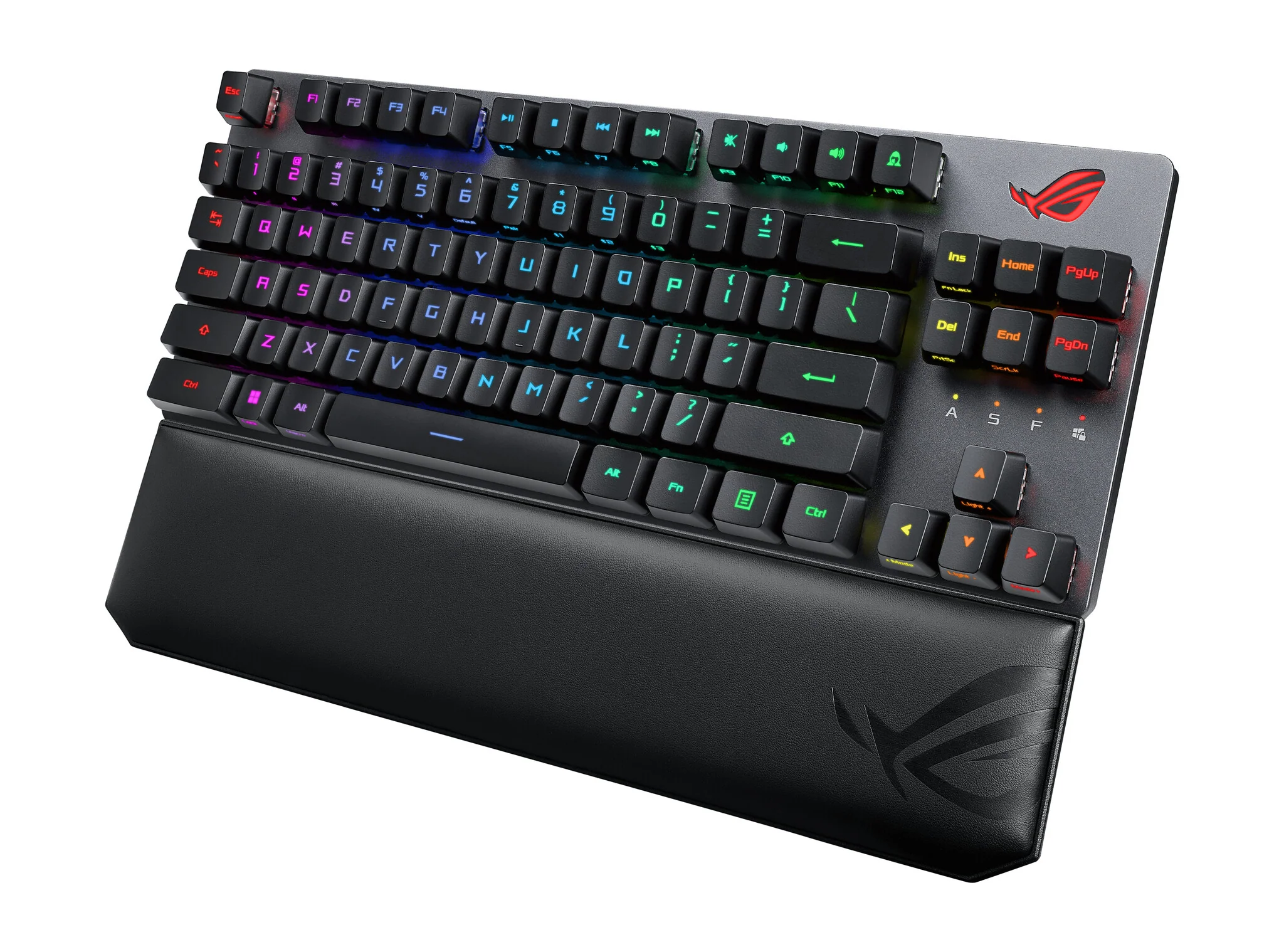 ASUS ROG Strix Scope RX TKL - USB Wired + RF Wireless + Bluetooth RGB Mechanical Keyboard in Black (QWERTY UK) - Image 4