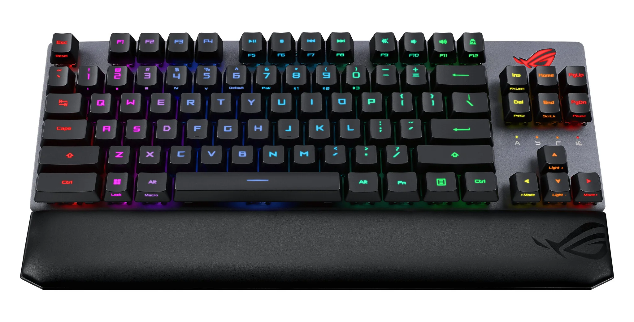 ASUS ROG Strix Scope RX TKL - USB Wired + RF Wireless + Bluetooth RGB Mechanical Keyboard in Black (QWERTY UK) - Image 7