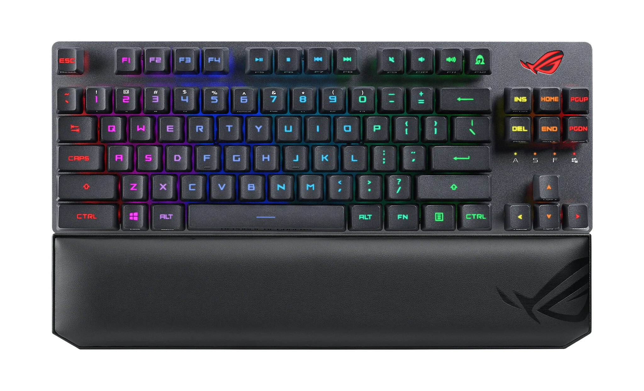 ASUS ROG Strix Scope RX TKL - USB Wired + RF Wireless + Bluetooth RGB Mechanical Keyboard in Black (QWERTY UK) - Image 8