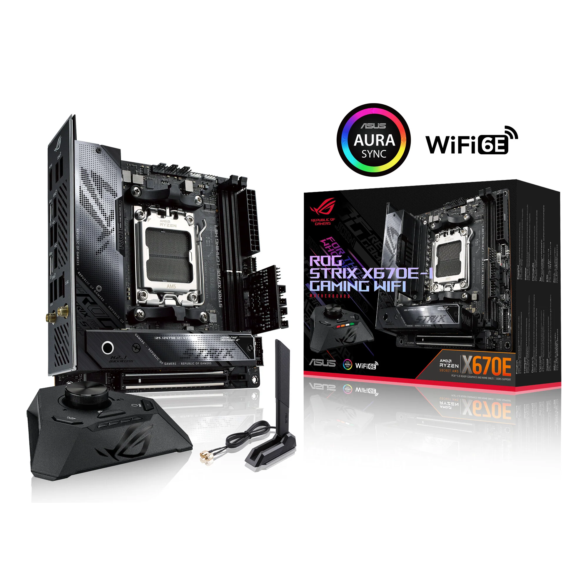 ASUS ROG STRIX X670E-I GAMING WIFI mini ITX Motherboard - AMD X670 Socket AM5 - Image 2