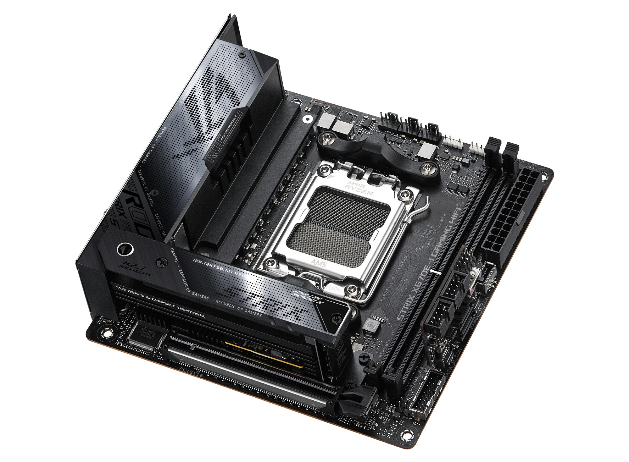 ASUS ROG STRIX X670E-I GAMING WIFI mini ITX Motherboard - AMD X670 Socket AM5 - Image 3