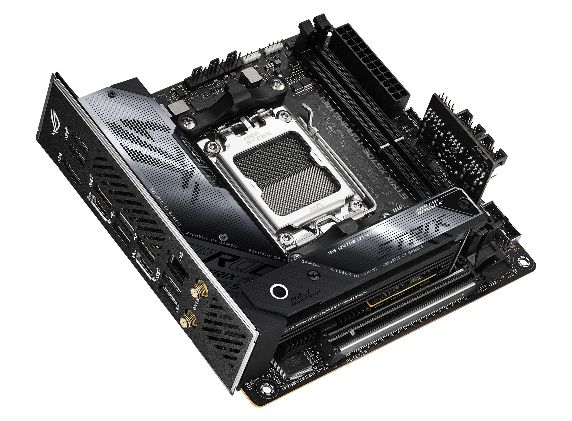 ASUS ROG STRIX X670E-I GAMING WIFI mini ITX Motherboard - AMD X670 Socket AM5 - Image 4