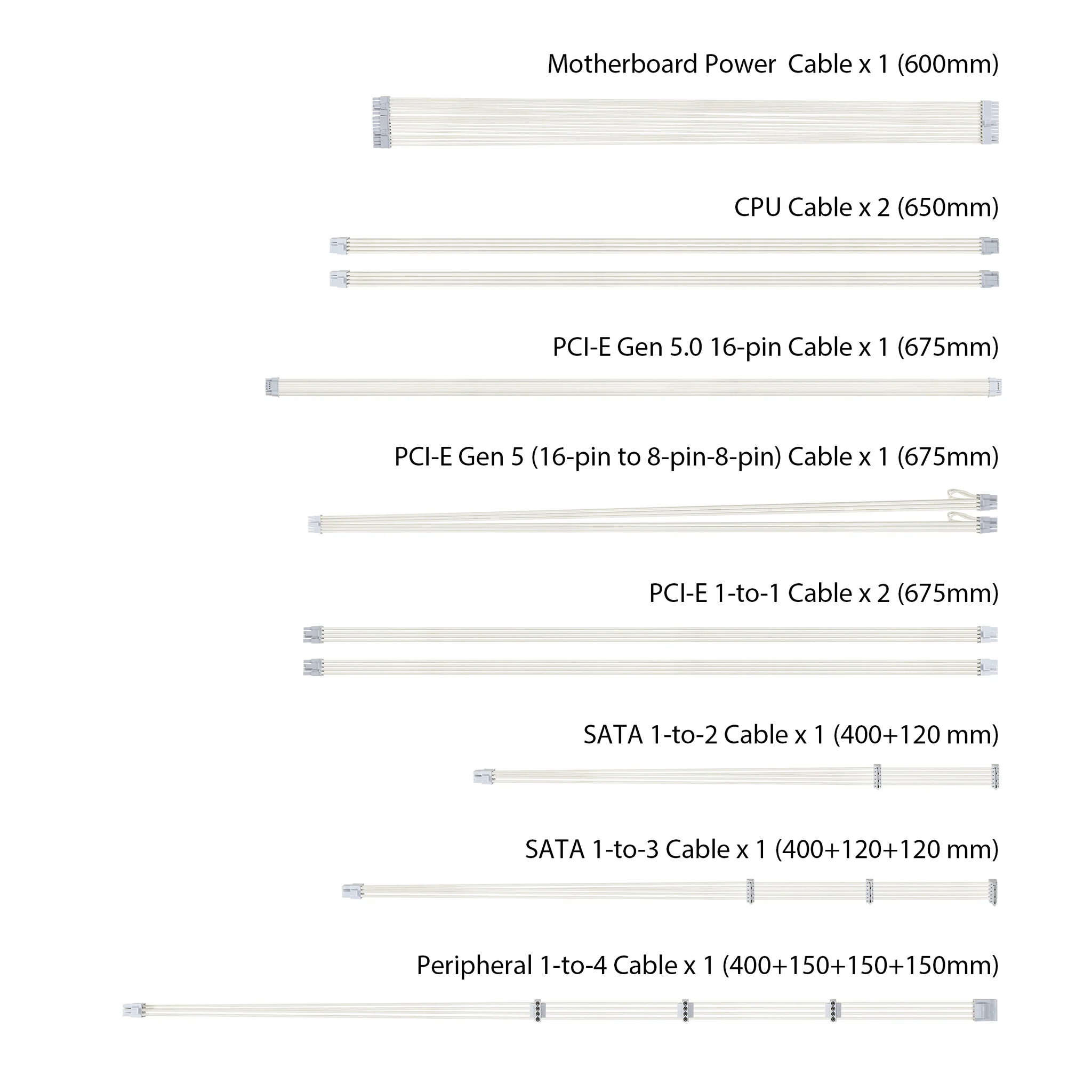 ASUS TUF Gaming "White Edition" - 1000W 80+ Gold Fully Modular Power Supply Unit - Image 14