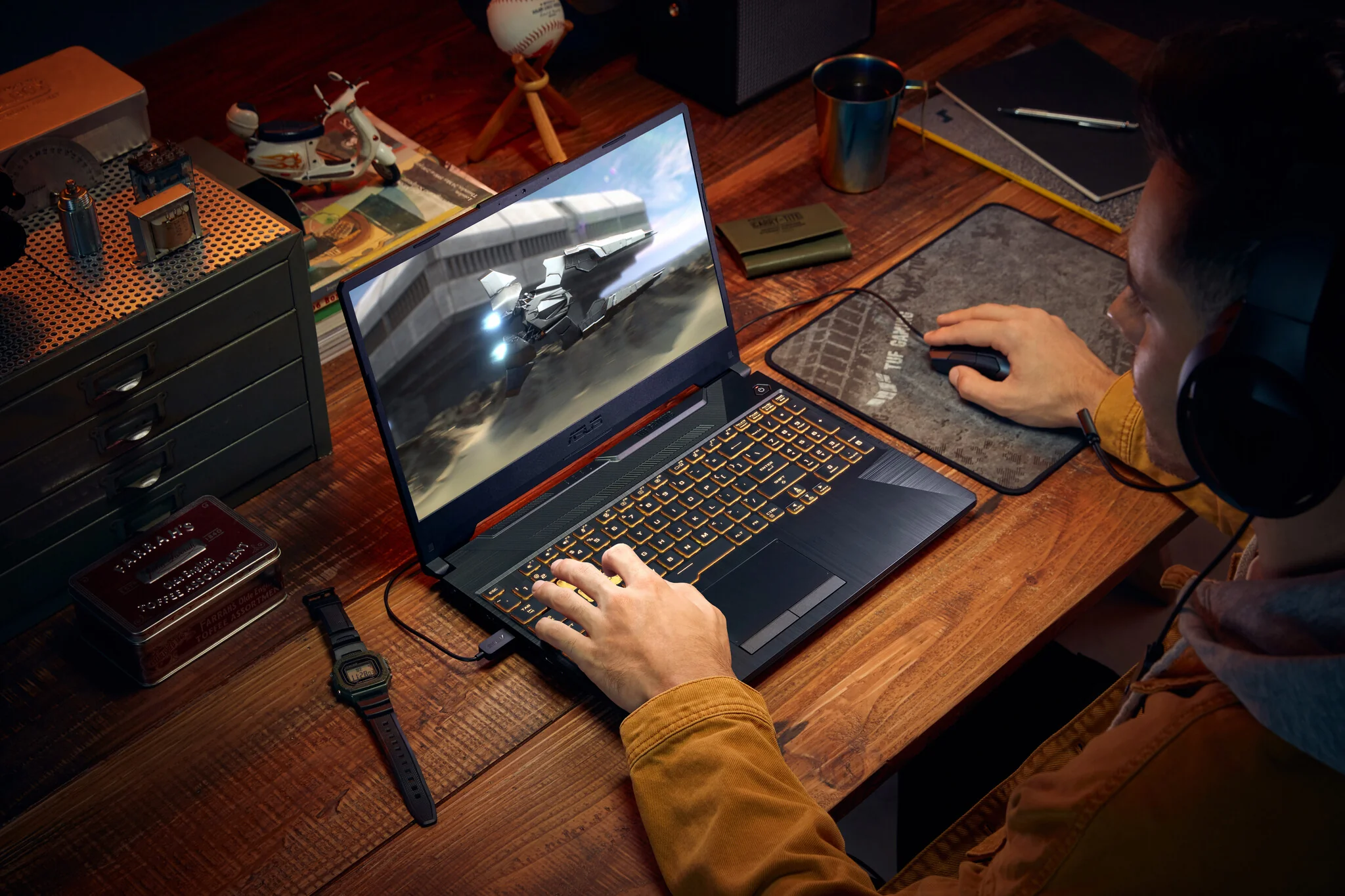 ASUS TUF Gaming A15 Laptop - 39.6 cm (15.6") - AMD Ryzen™ 7 7435HS - 16 GB DDR5-SDRAM - 512 GB SSD - NVIDIA GeForce RTX 3050 - Wi-Fi 6 - Windows 11 Home - Black - Image 11