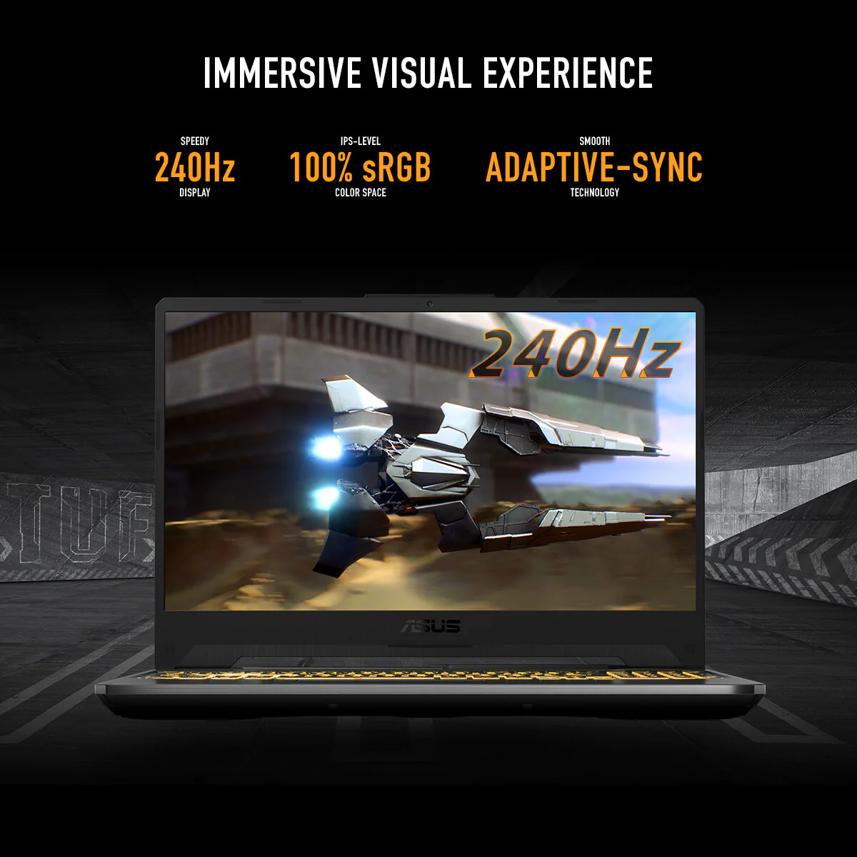 ASUS TUF Gaming A15 Laptop - 39.6 cm (15.6") - AMD Ryzen™ 7 7435HS - 16 GB DDR5-SDRAM - 512 GB SSD - NVIDIA GeForce RTX 3050 - Wi-Fi 6 - Windows 11 Home - Black - Image 16