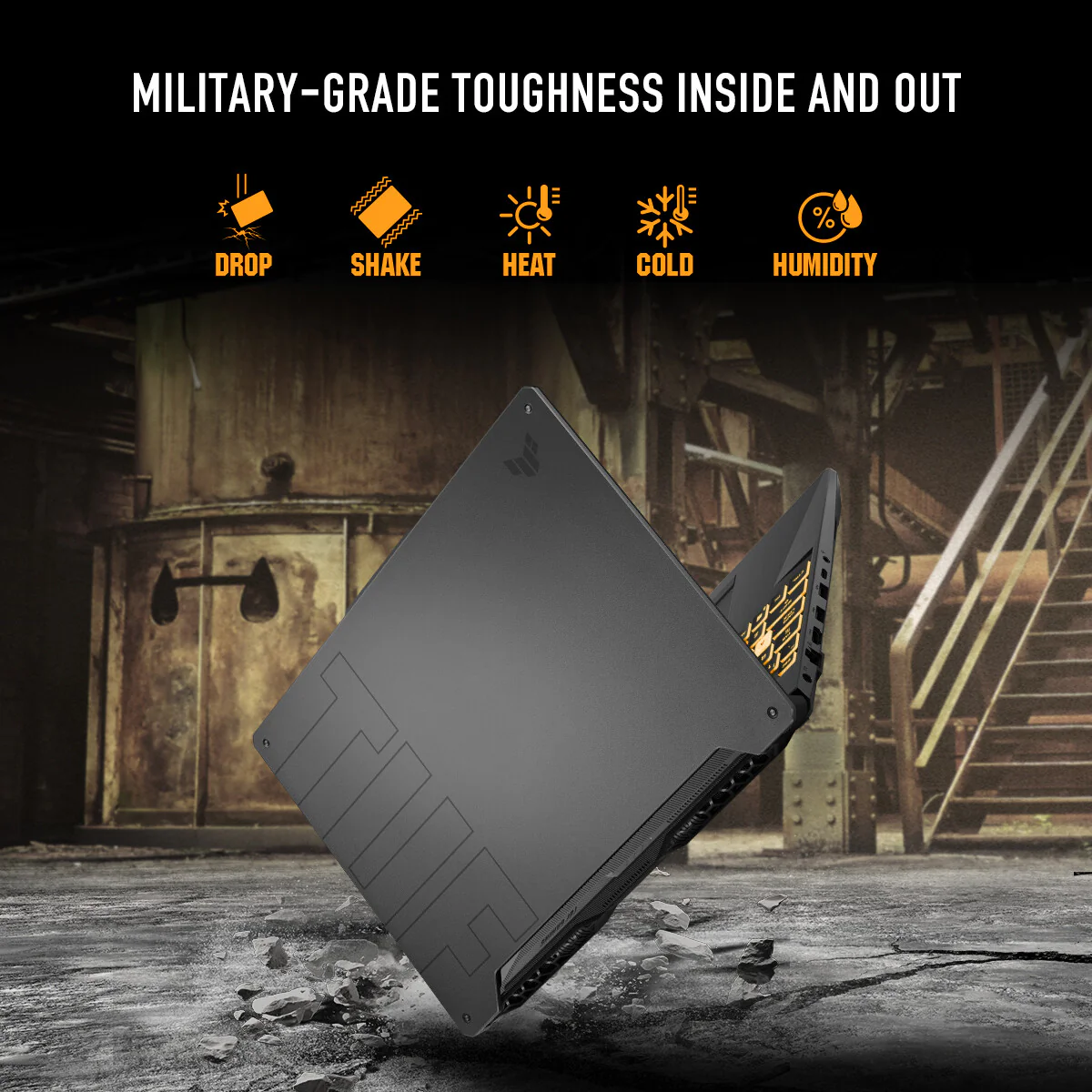 ASUS TUF Gaming A15 Laptop - 39.6 cm (15.6") - AMD Ryzen™ 7 7435HS - 16 GB DDR5-SDRAM - 512 GB SSD - NVIDIA GeForce RTX 3050 - Wi-Fi 6 - Windows 11 Home - Black - Image 20