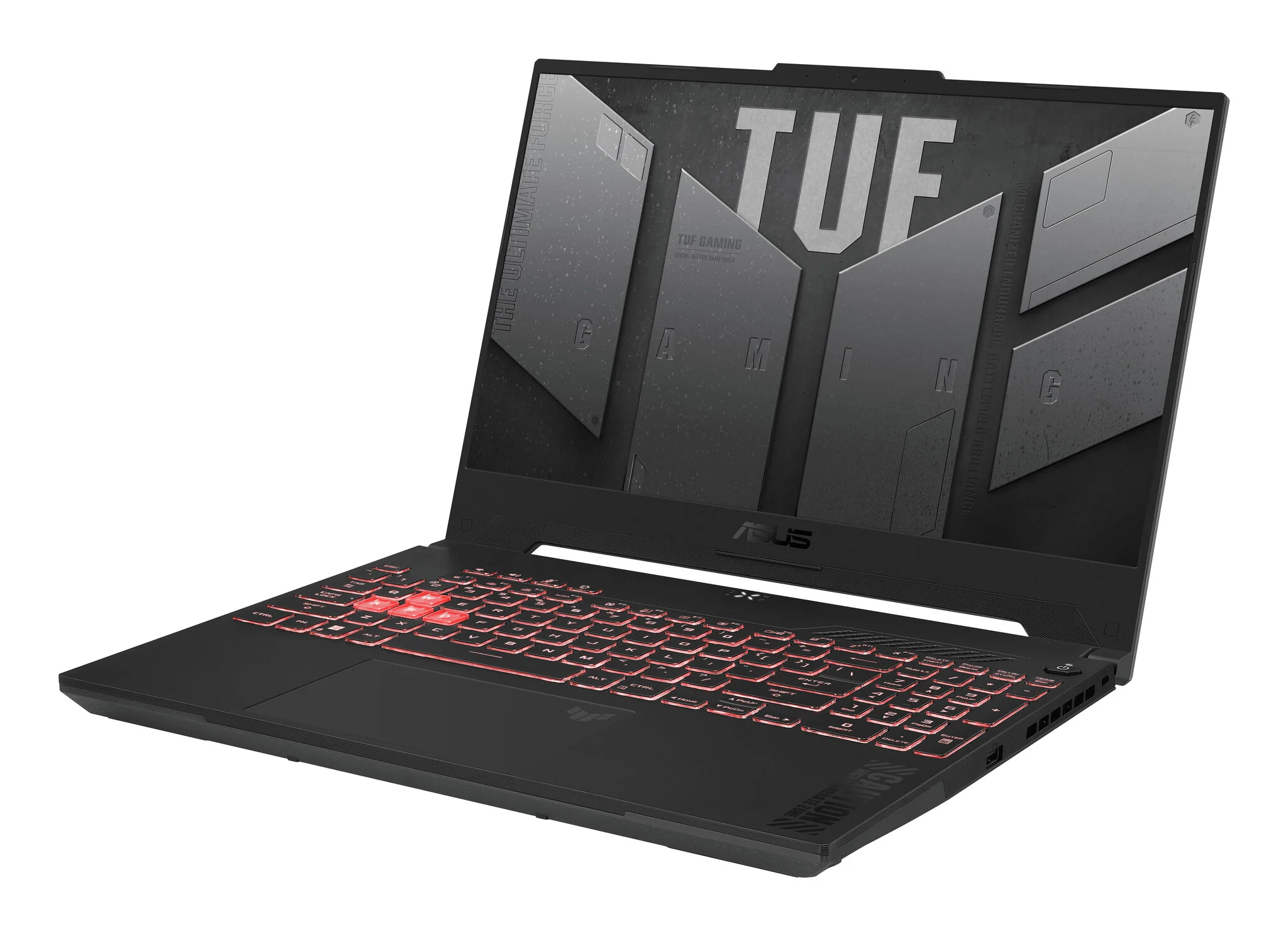ASUS TUF Gaming A15 Laptop - 39.6 cm (15.6") - AMD Ryzen™ 5 7535HS - 16 GB DDR5-SDRAM - 512 GB SSD - NVIDIA GeForce RTX 4060 - Wi-Fi 6 - Windows 11 Home - Black / Grey - Image 3