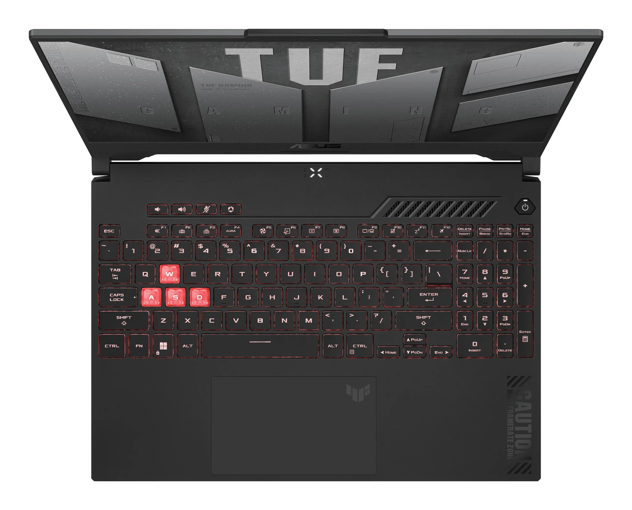 ASUS TUF Gaming A15 Laptop - 39.6 cm (15.6") - AMD Ryzen™ 5 7535HS - 16 GB DDR5-SDRAM - 512 GB SSD - NVIDIA GeForce RTX 4060 - Wi-Fi 6 - Windows 11 Home - Black / Grey - Image 4