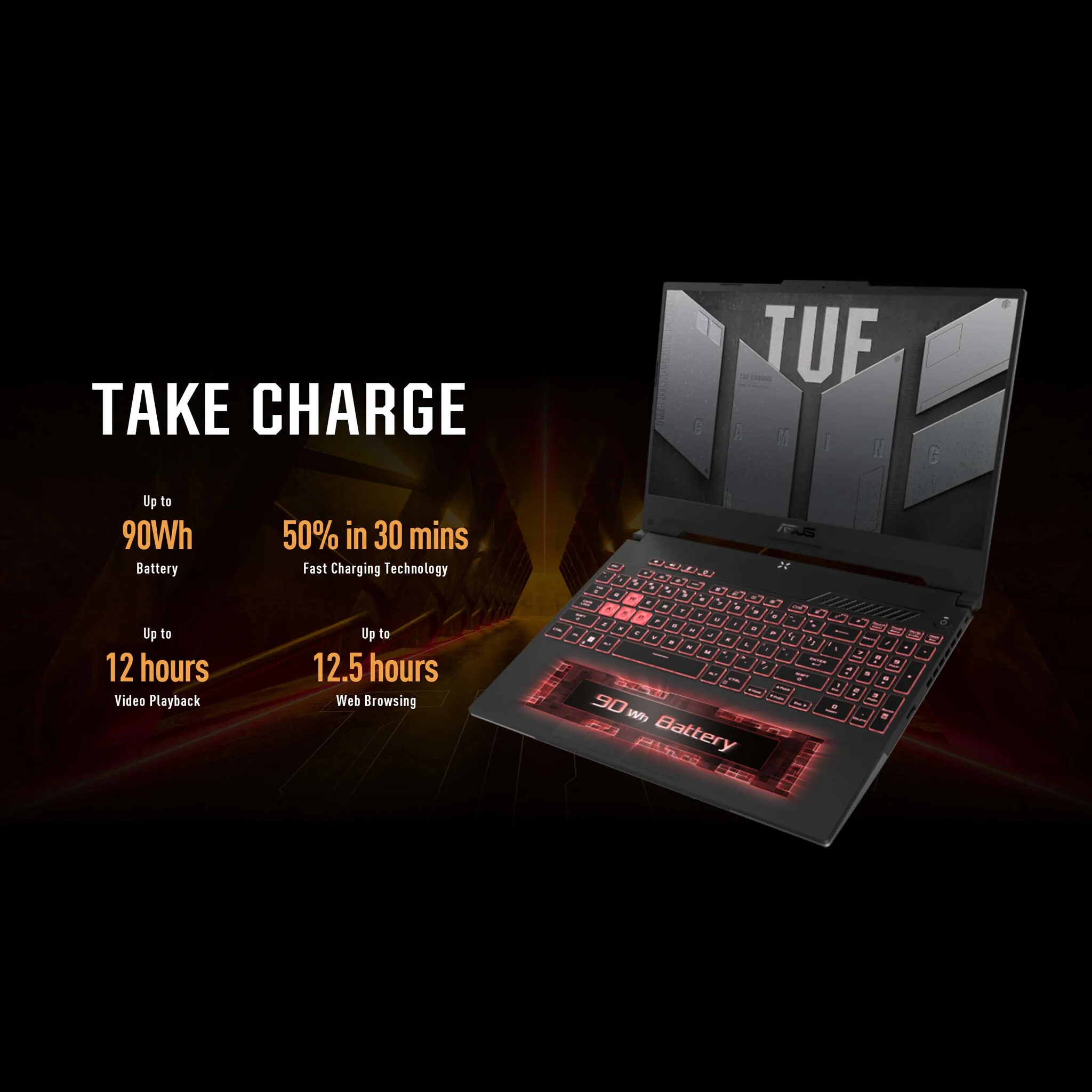 ASUS TUF Gaming A15 Laptop - 39.6 cm (15.6") - AMD Ryzen™ 7 6800H - 16 GB DDR5-SDRAM - 1 TB SSD - NVIDIA GeForce RTX 3060 - Wi-Fi 6 - Windows 11 Home - Grey - Image 16