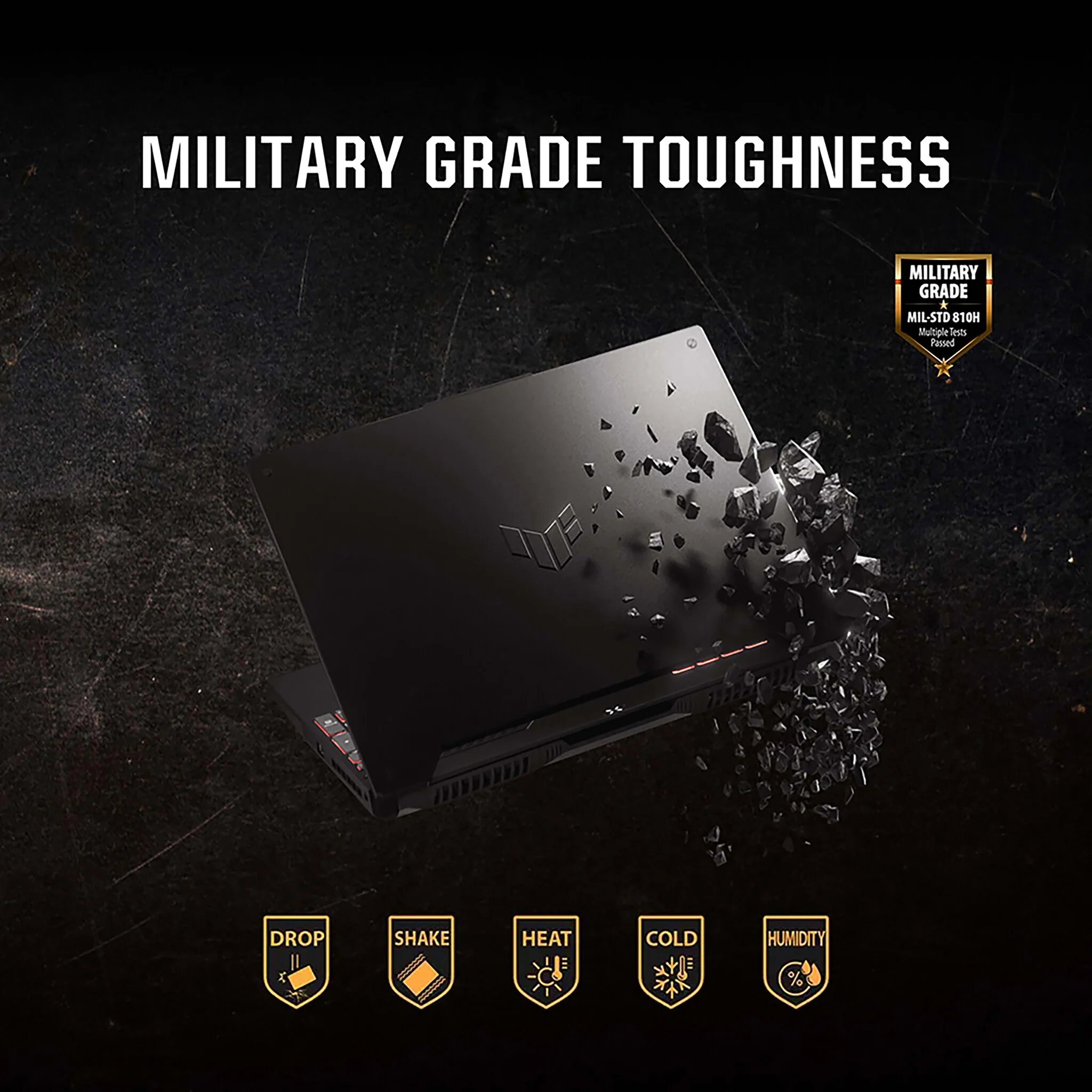 ASUS TUF Gaming A15 Laptop - 39.6 cm (15.6") - AMD Ryzen™ 9 8945H - 32 GB DDR5-SDRAM - 1 TB SSD - NVIDIA GeForce RTX 4070 - Wi-Fi 6 - Windows 11 Home - Grey - Image 8