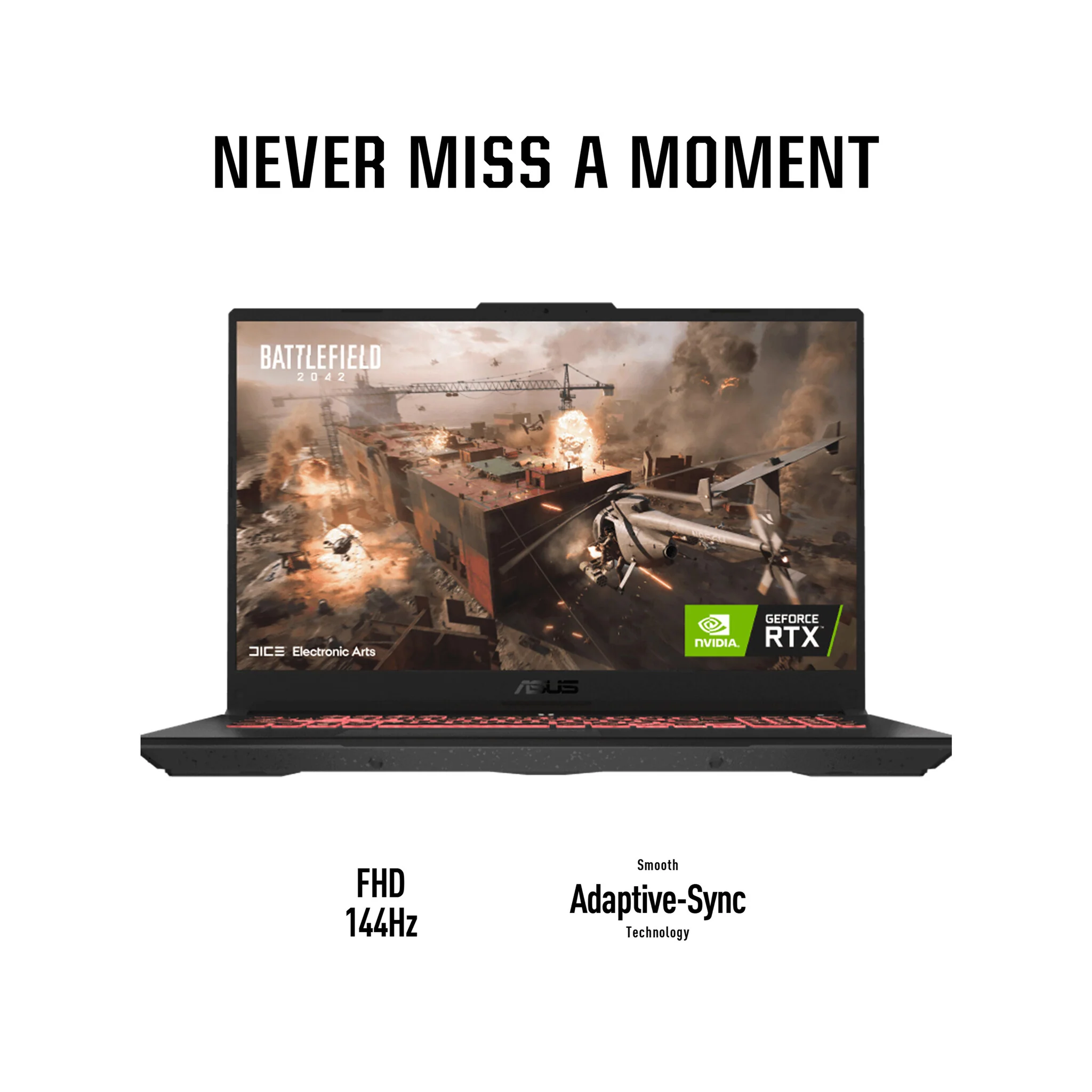 ASUS TUF Gaming A17 Laptop - 43.9 cm (17.3") - AMD Ryzen™ 9 7940HS - 16 GB DDR5-SDRAM - 512 GB SSD - NVIDIA GeForce RTX 4070 - Wi-Fi 6 - Windows 11 Home - Black / Grey - Image 12