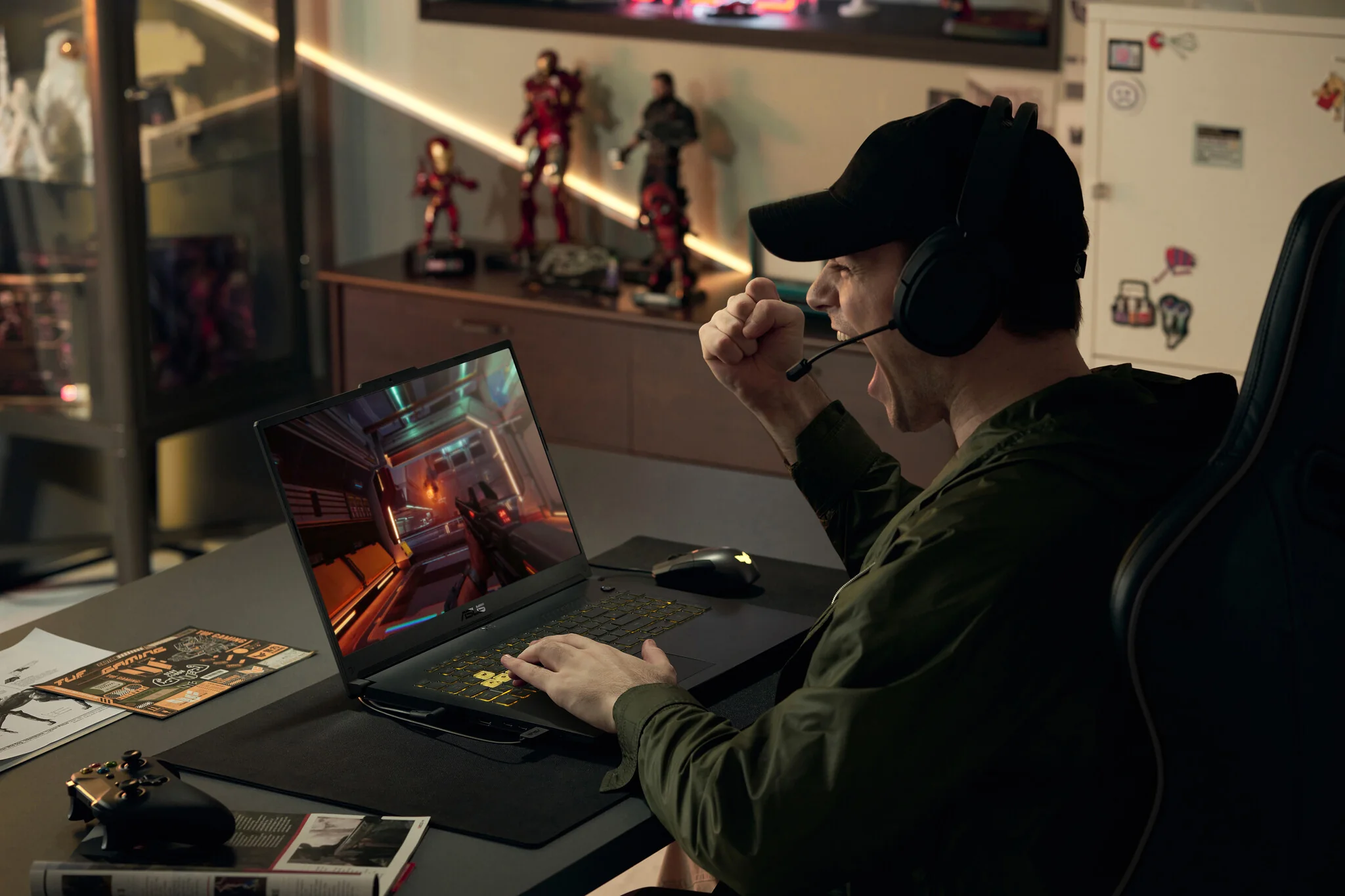 ASUS TUF Gaming A17 Laptop - 43.9 cm (17.3") - AMD Ryzen™ 9 7940HS - 16 GB DDR5-SDRAM - 512 GB SSD - NVIDIA GeForce RTX 4070 - Wi-Fi 6 - Windows 11 Home - Black / Grey - Image 18