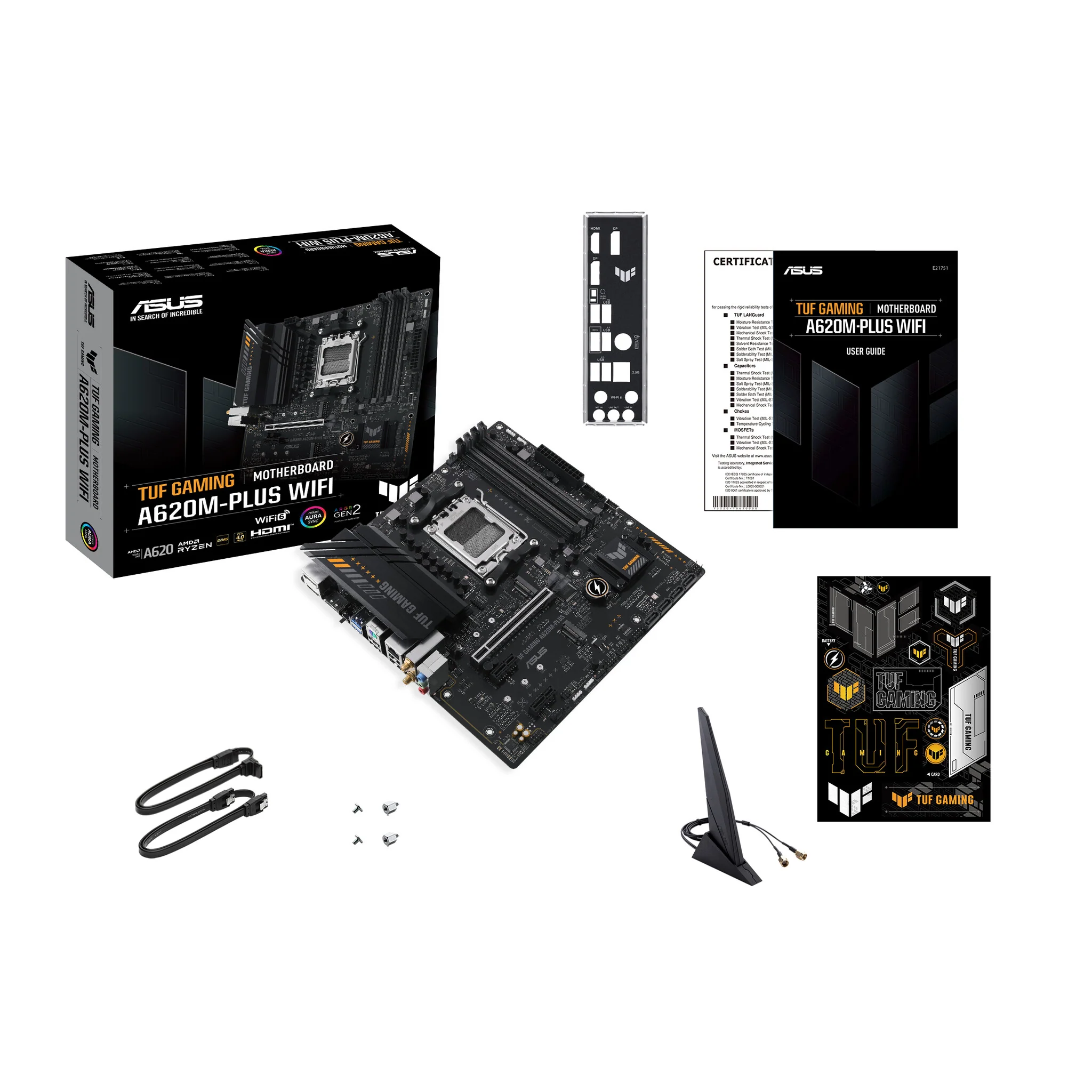 ASUS TUF GAMING A620M-PLUS WIFI micro ATX motherboard - AMD A620 Socket AM5 - Image 8