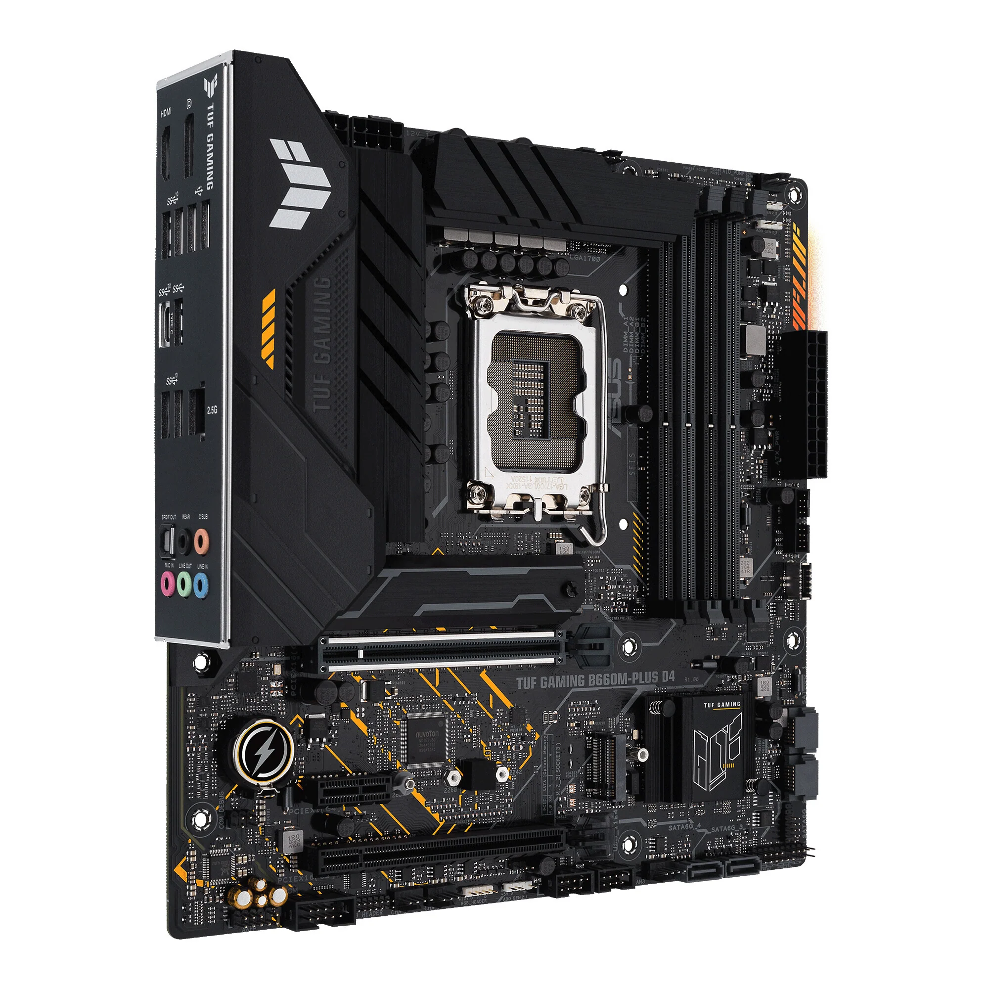 ASUS TUF GAMING B660M- PLUS D4 micro ATX motherboard - Intel B660 LGA 1700 - Image 3