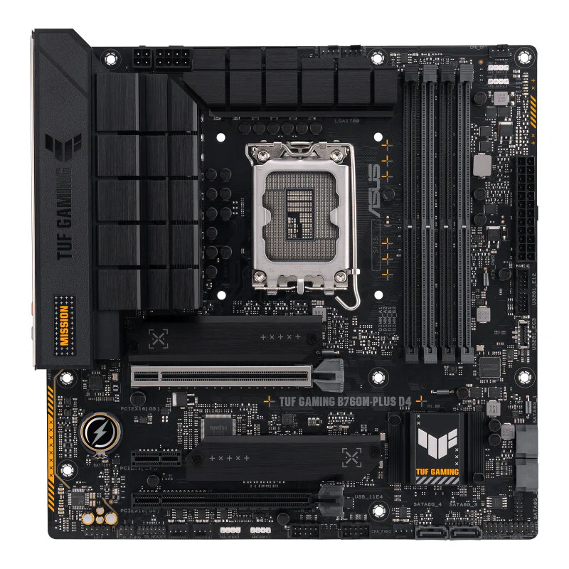 ASUS TUF GAMING B760M-PLUS D4 micro ATX motherboard - Intel B760 LGA 1700