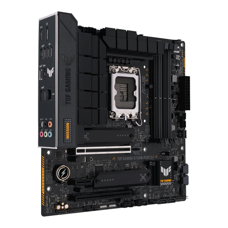ASUS TUF GAMING B760M-PLUS D4 micro ATX motherboard - Intel B760 LGA 1700 - Image 2