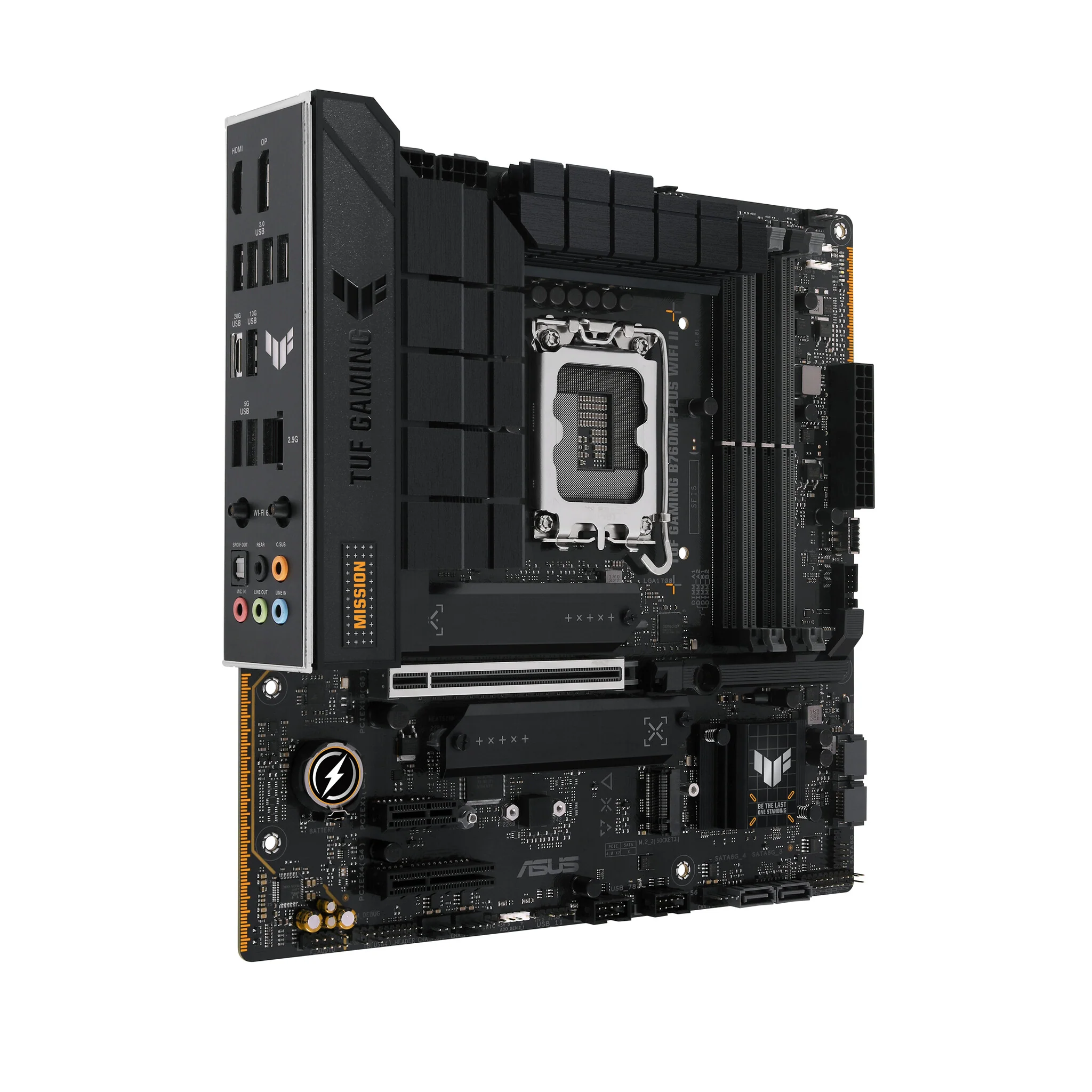 ASUS TUF GAMING B760M-PLUS WIFI II micro ATX motherboard - Intel B760 LGA 1700 - Image 2