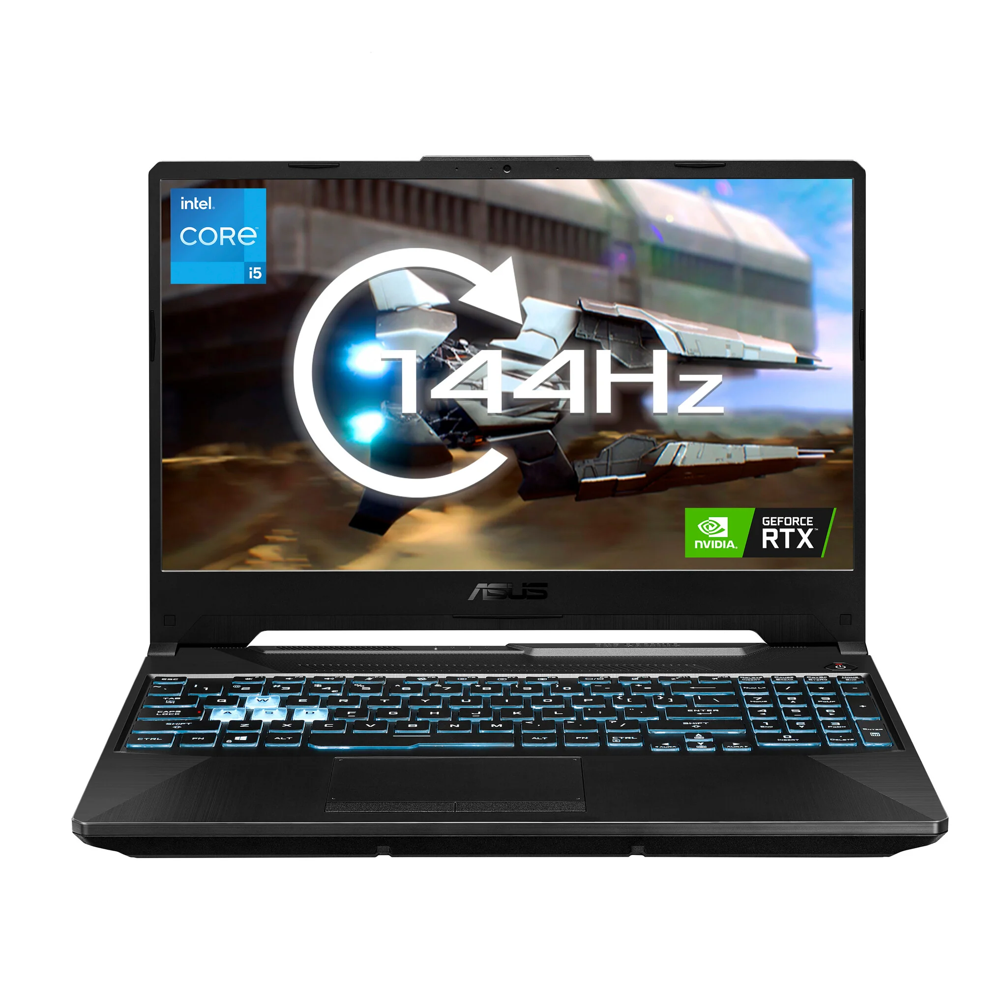 ASUS TUF Gaming F15 Laptop - 39.6 cm (15.6") - Intel® Core™ i7-11800H - 16 GB DDR4-SDRAM - 512 GB SSD - NVIDIA GeForce RTX 3050 Ti - Wi-Fi 6 - Windows 11 Home - Black