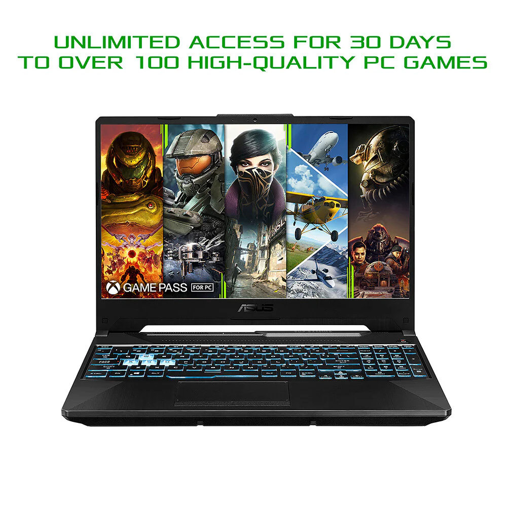 ASUS TUF Gaming F15 Laptop - 39.6 cm (15.6") - Intel® Core™ i5-11400H - 16 GB DDR4-SDRAM - 512 GB SSD - NVIDIA GeForce RTX 3050 Ti - Wi-Fi 6 - Windows 11 Home - Black - Image 9