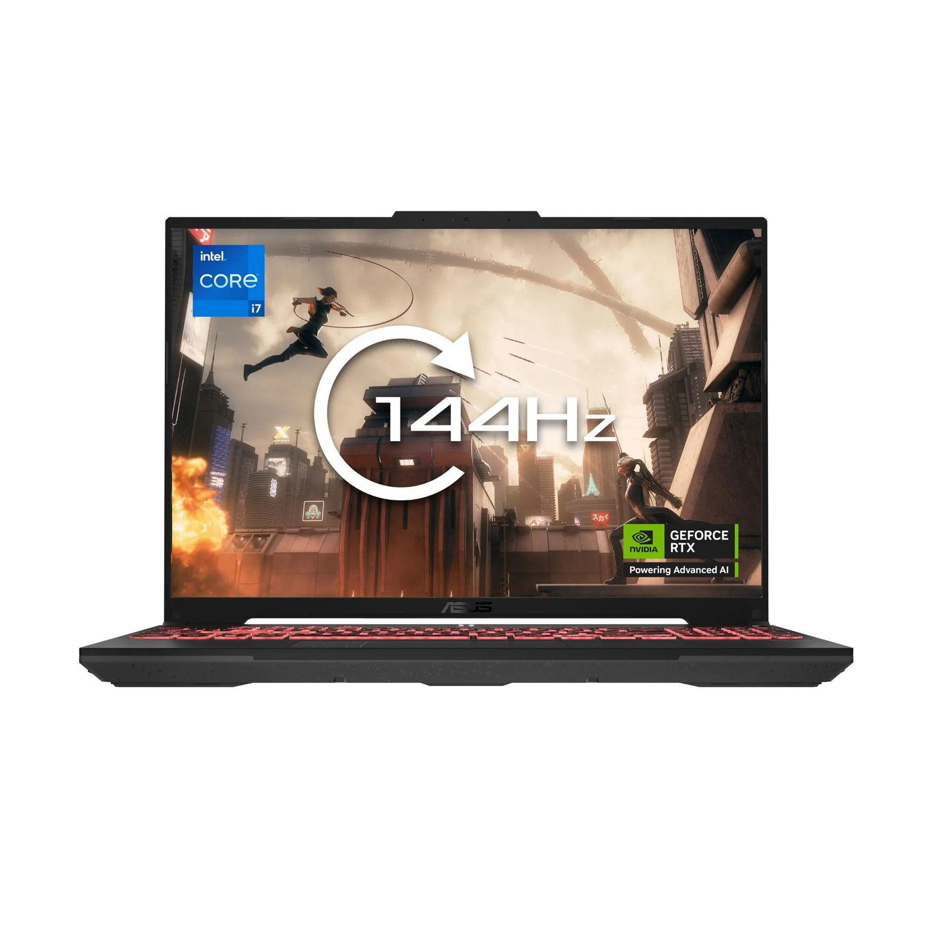 ASUS TUF Gaming Laptop - 40.6 cm (16") - Intel® Core™ i7-13620H - 16 GB DDR5-SDRAM - 512 GB SSD - NVIDIA GeForce RTX 4050 - Wi-Fi 6 - Windows 11 Home - Black/ Grey