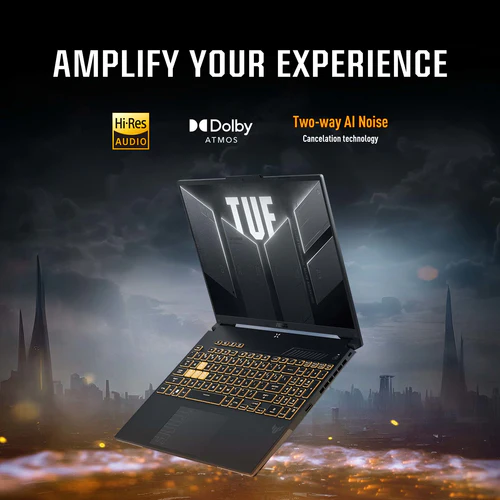 ASUS TUF Gaming Laptop - 40.6 cm (16") - Intel® Core™ i7-13620H - 16 GB DDR5-SDRAM - 512 GB SSD - NVIDIA GeForce RTX 4050 - Wi-Fi 6 - Windows 11 Home - Black/ Grey - Image 8