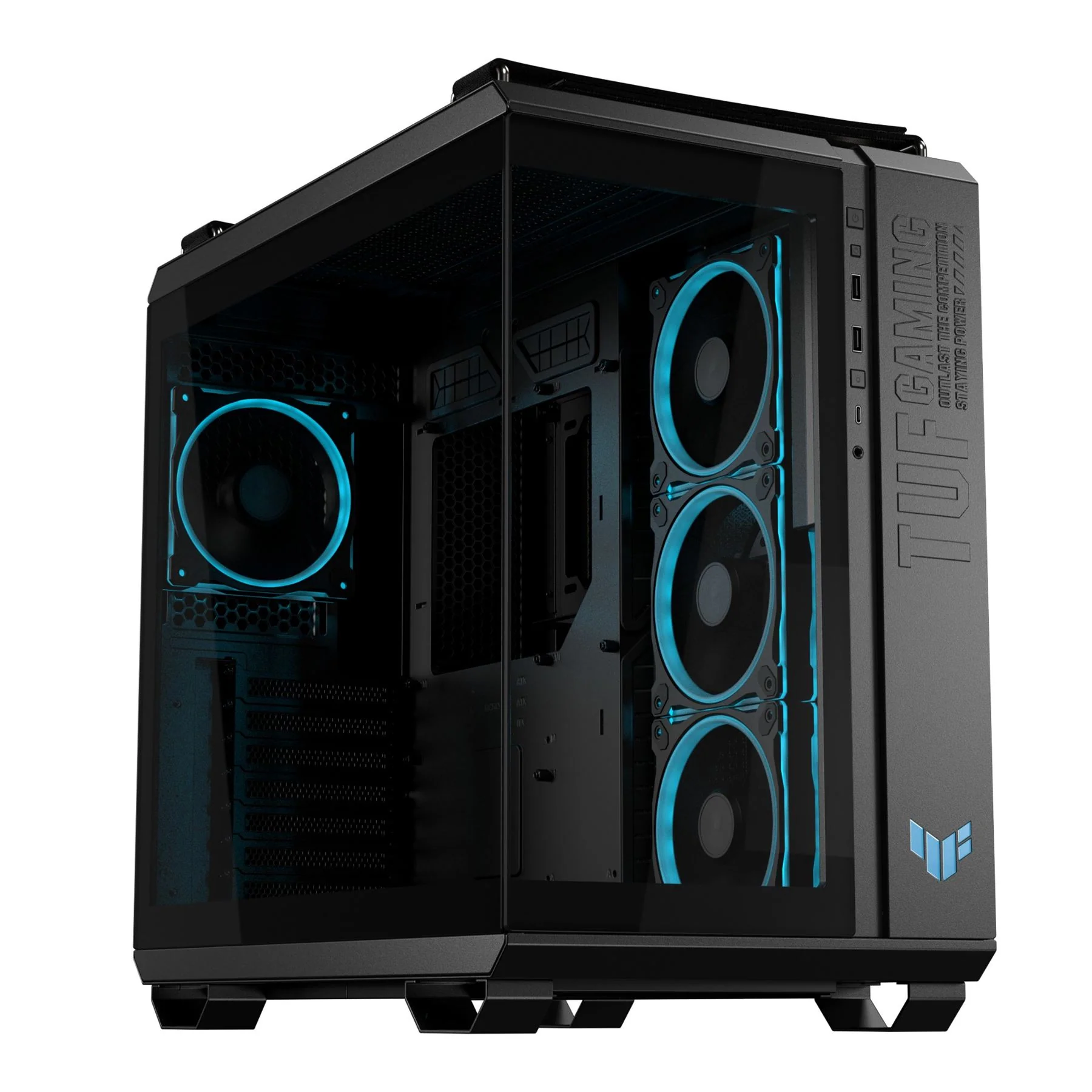 ASUS TUF GAMING GT502 Horizon TG ARGB - ATX Mid Tower Case in Black