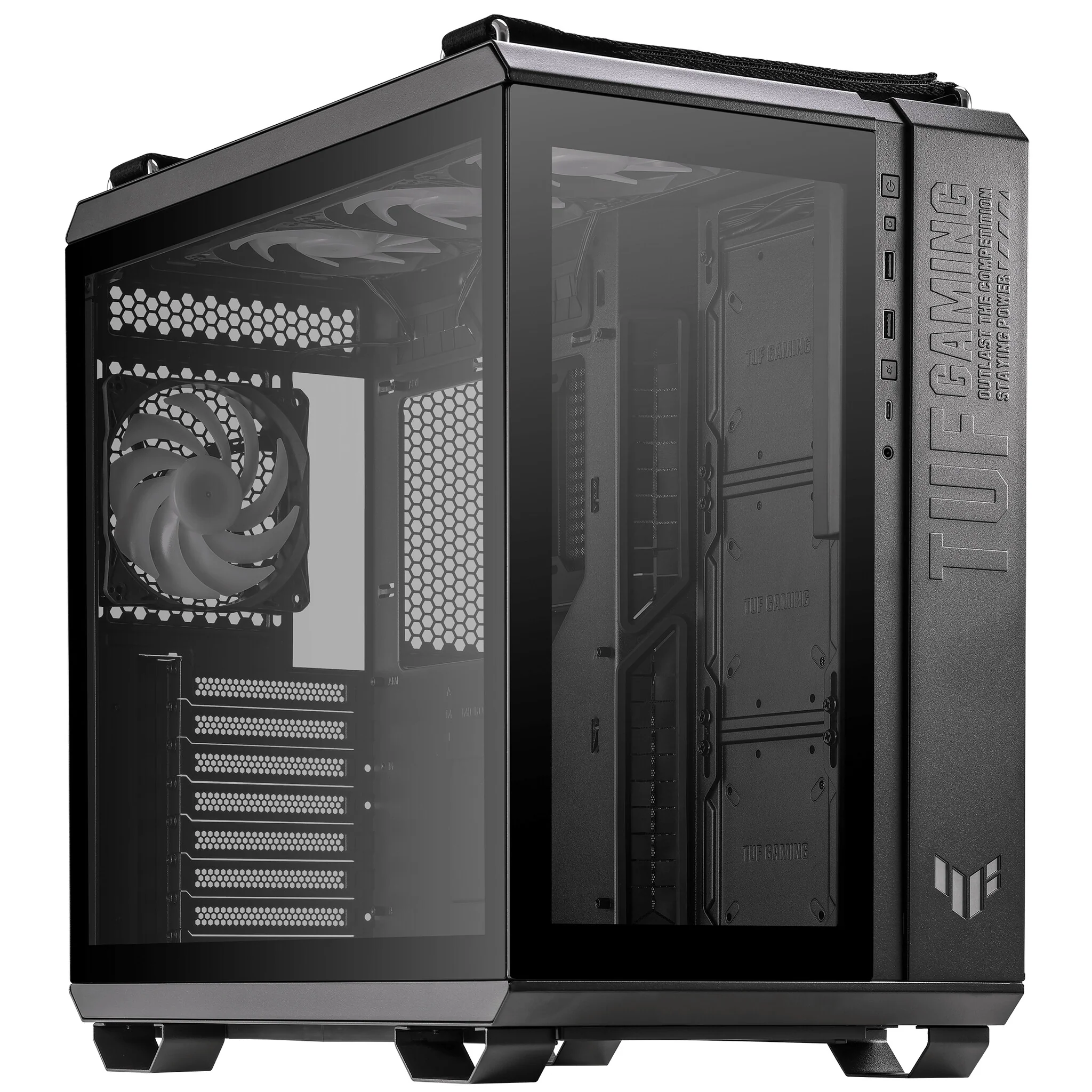 Asus TUF Gaming GT502 Plus - ATX Mid Tower Case in Black - Image 3