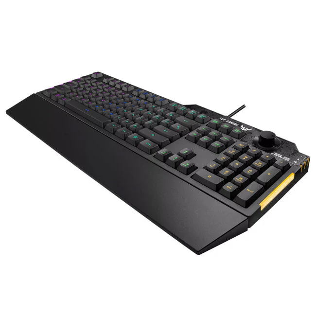 ASUS TUF Gaming K1 RGB - USB Wired RGB Gaming Keyboard in Black - Image 3