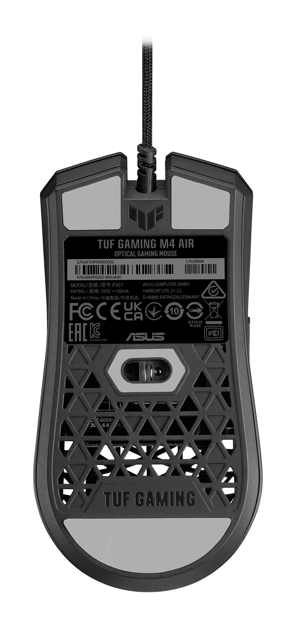 ASUS TUF Gaming M4 Air - Ambidextrous USB Optical mouse - 16,000 DPI - Image 2