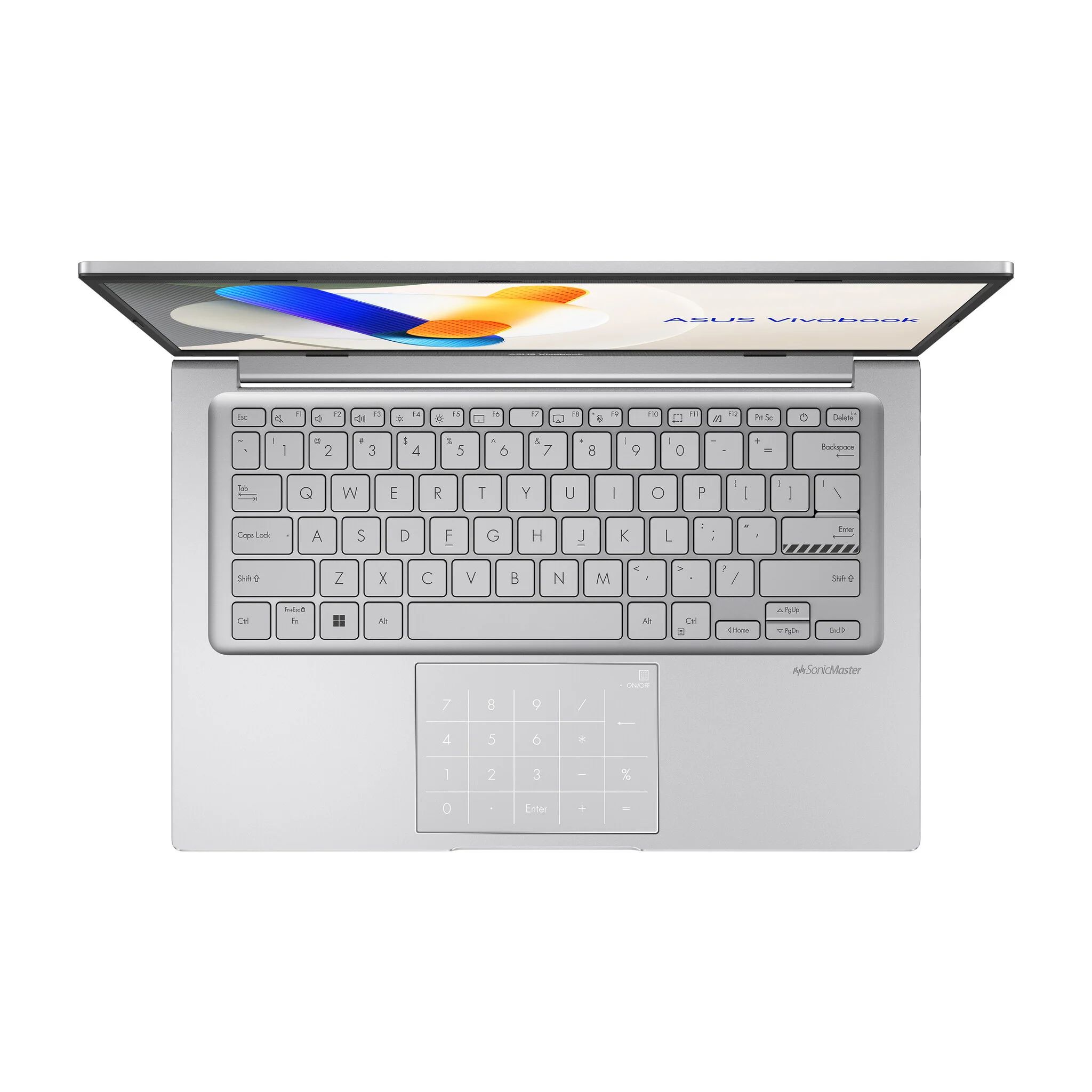 ASUS VivoBook 14 Laptop - 35.6 cm (14") - Intel® Core™ i7-1355U - 16 GB DDR4-SDRAM - 512 GB SSD - Wi-Fi 6E - Windows 11 Home - Silver - Image 4
