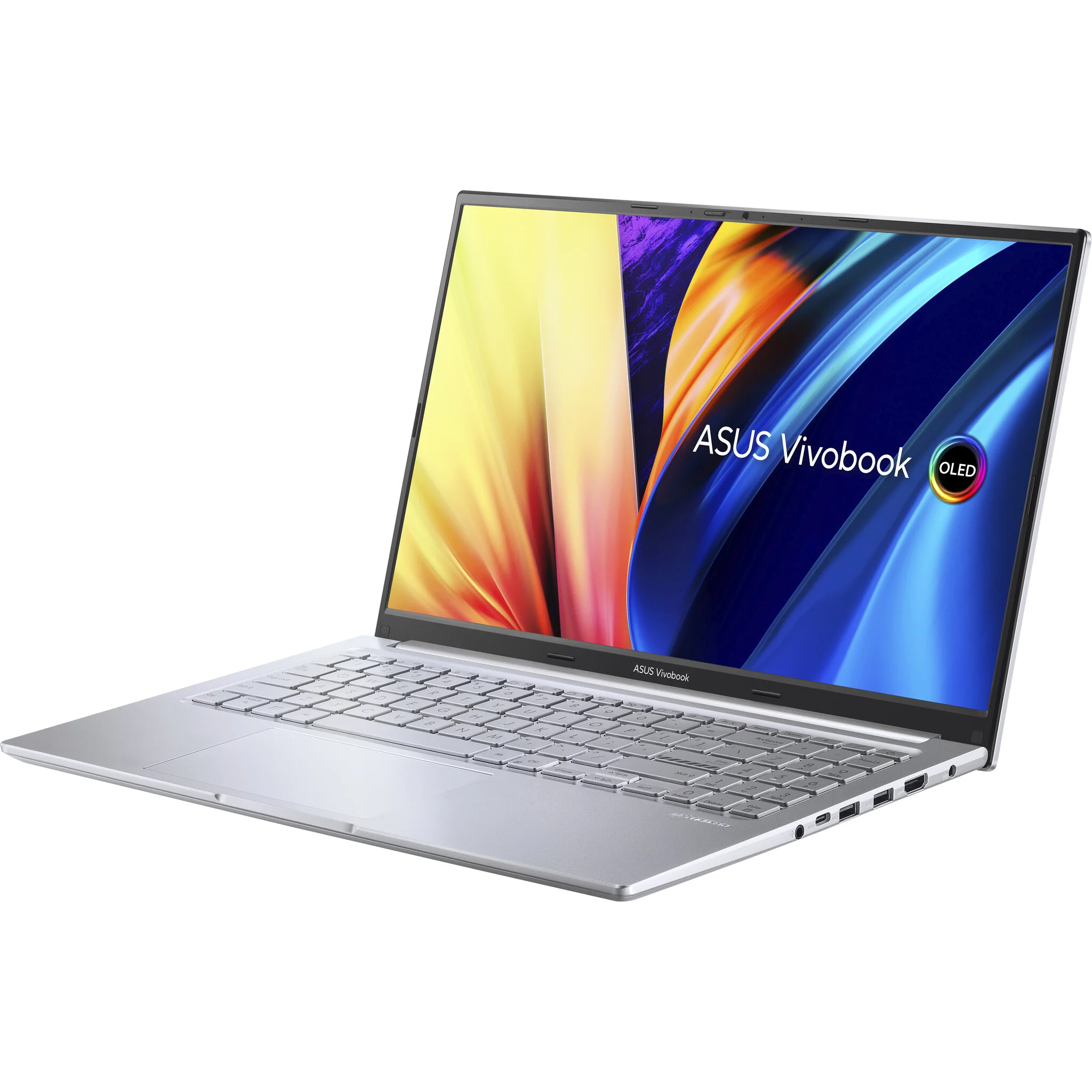 ASUS VivoBook 15 OLED Laptop - 39.6 cm (15.6") - AMD Ryzen™ 5 5600H - 16 GB DDR4-SDRAM - 512 GB SSD - Wi-Fi 6 - Windows 11 Home - Silver - Image 3